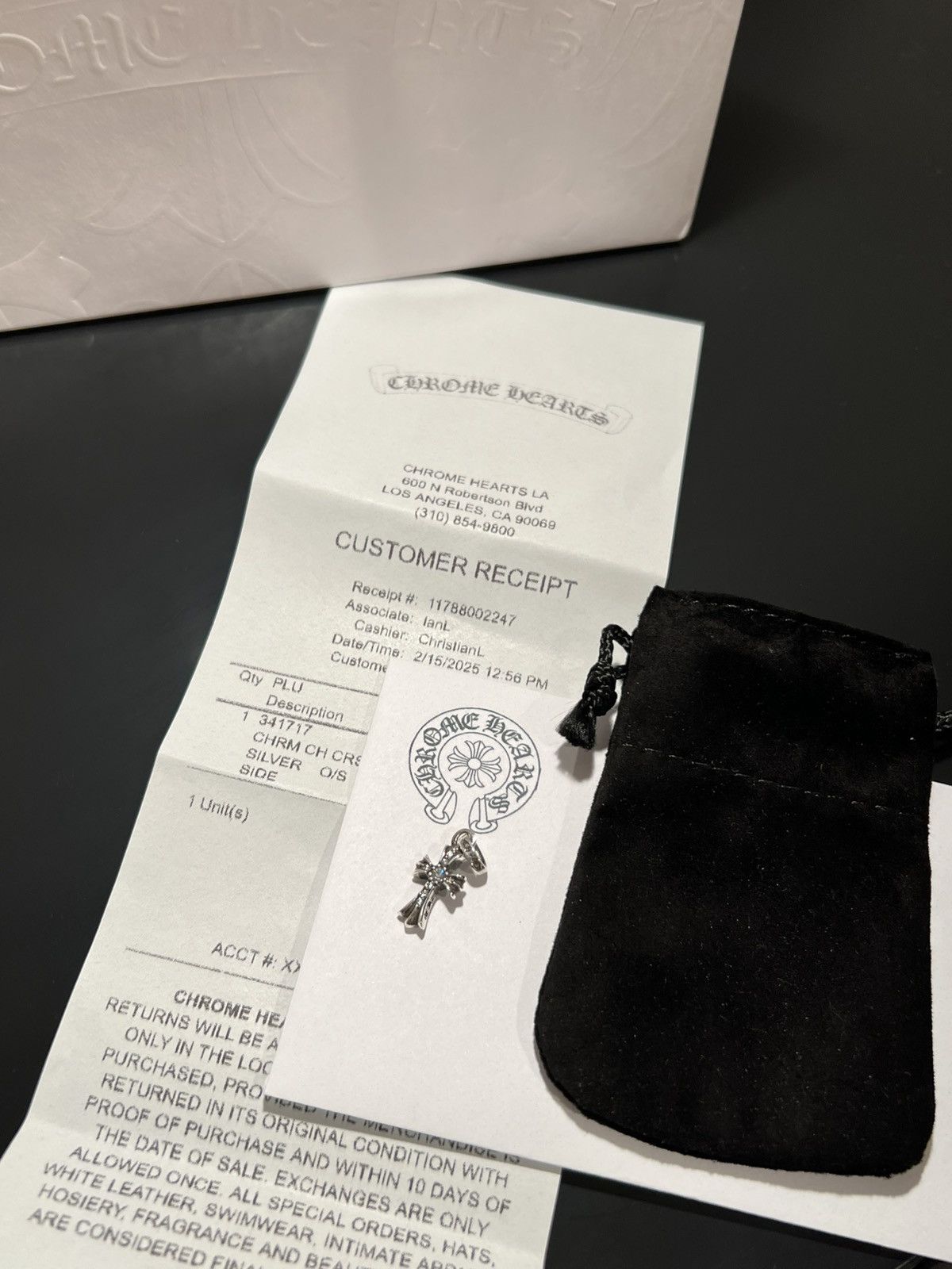 Chrome Hearts Chrome Hearts Diamond Paved Silver Baby Fat Size ONE SIZE - 1 Thumbnail