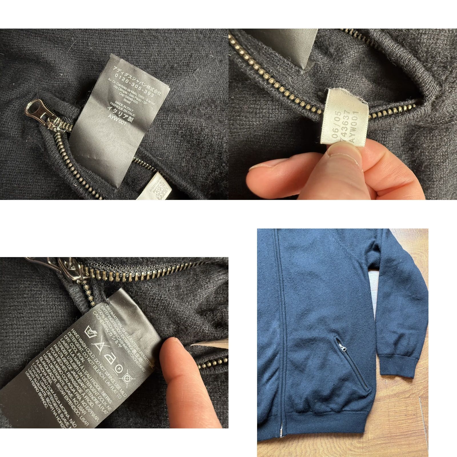 Y-3 Y-3 Yohji Yamamoto 100% Cashmere Reversible Sweater Jacket XL Black Orange Blaze Vintage Men’s Full Zip Size US XL / EU 56 / 4 - 8 Thumbnail