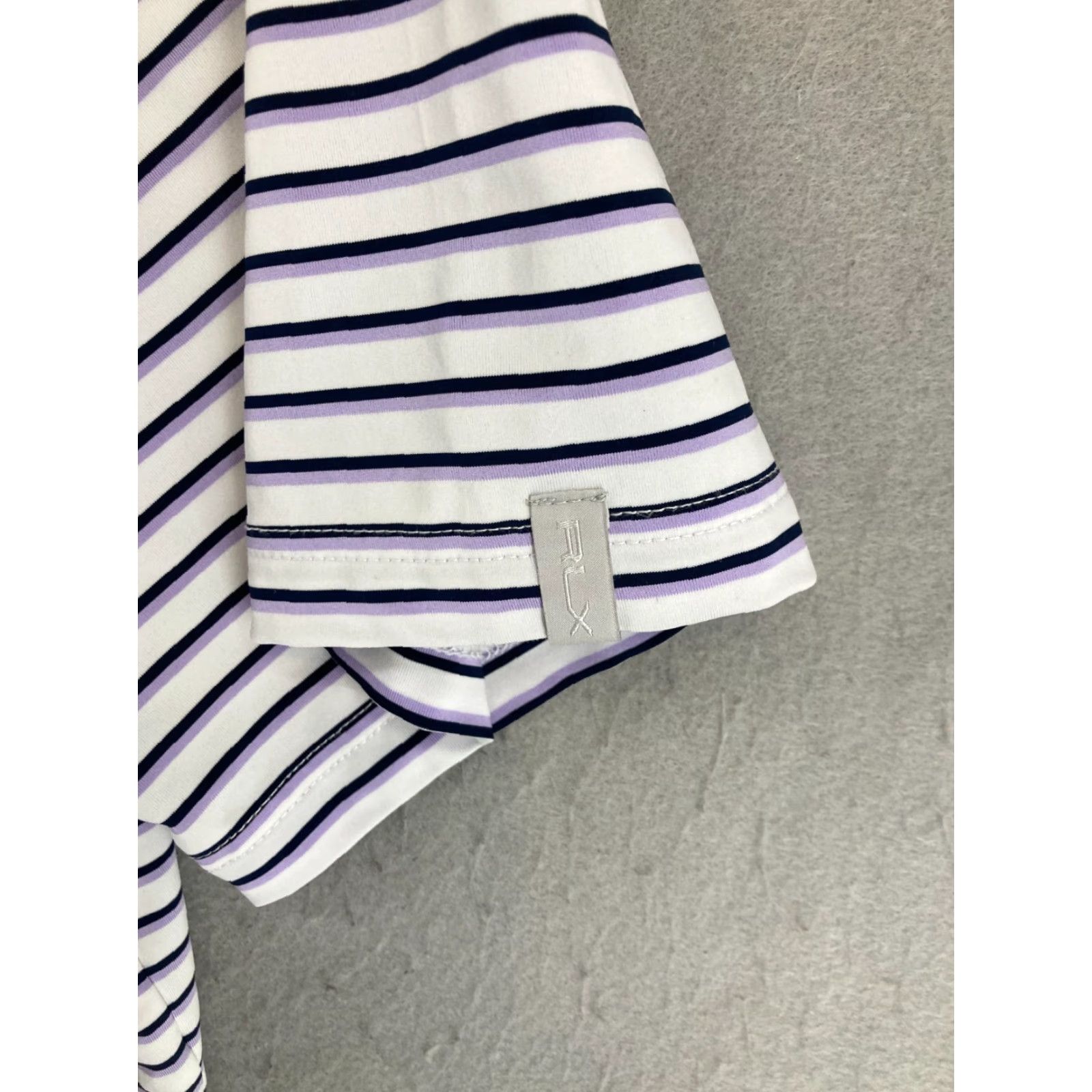 RLX Ralph Lauren RLX Ralph Lauren Polo Shirt XL Striped Purple Performance Shirt Mens Size US XL / EU 56 / 4 - 7 Thumbnail