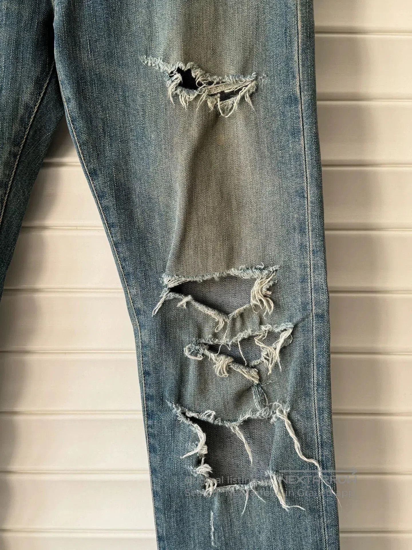 Saint Laurent Paris Saint Laurent 15FW Distressed D02 Jeans. Size US 31 - 2 Thumbnail