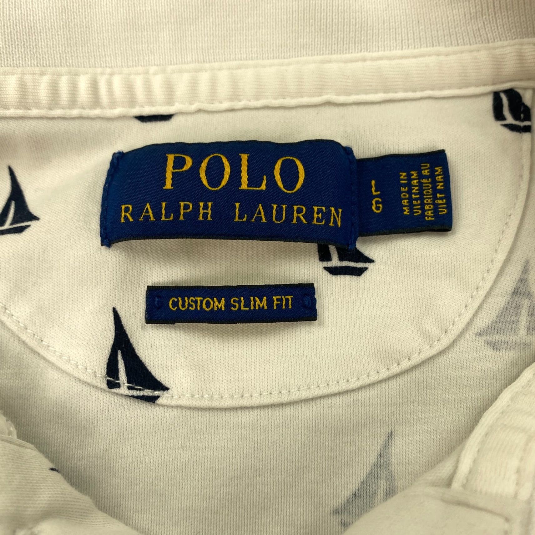 Polo Ralph Lauren VINTAGE Polo Ralph Lauren Shirt Mens Large White Pony Preppy Nautical Beach Sailboat 90s Mens L White Polo Shirt Size US L / EU 52-54 / 3 - 4 Thumbnail