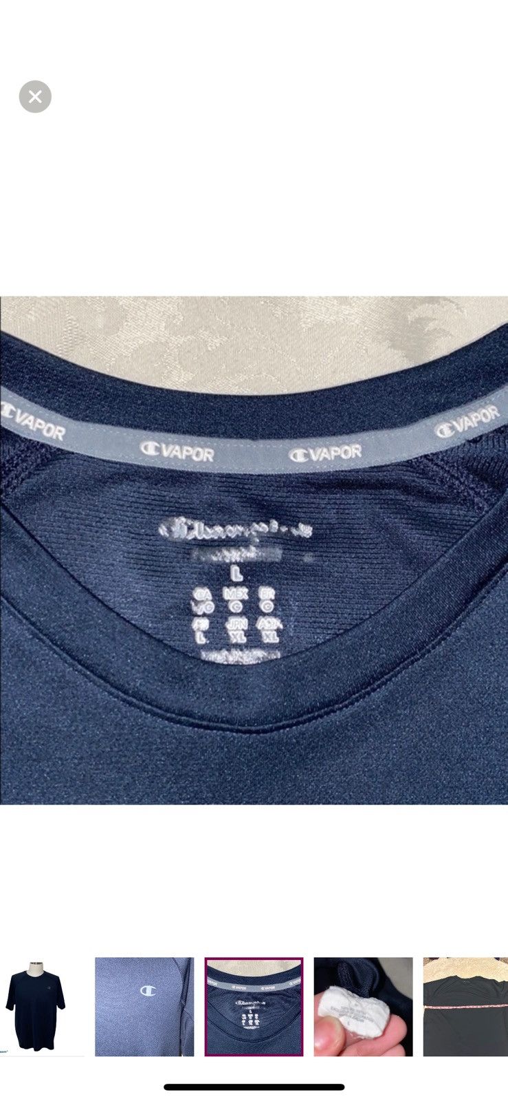 Champion Champion large blue athletic tee Size US L / EU 52-54 / 3 - 4 Thumbnail