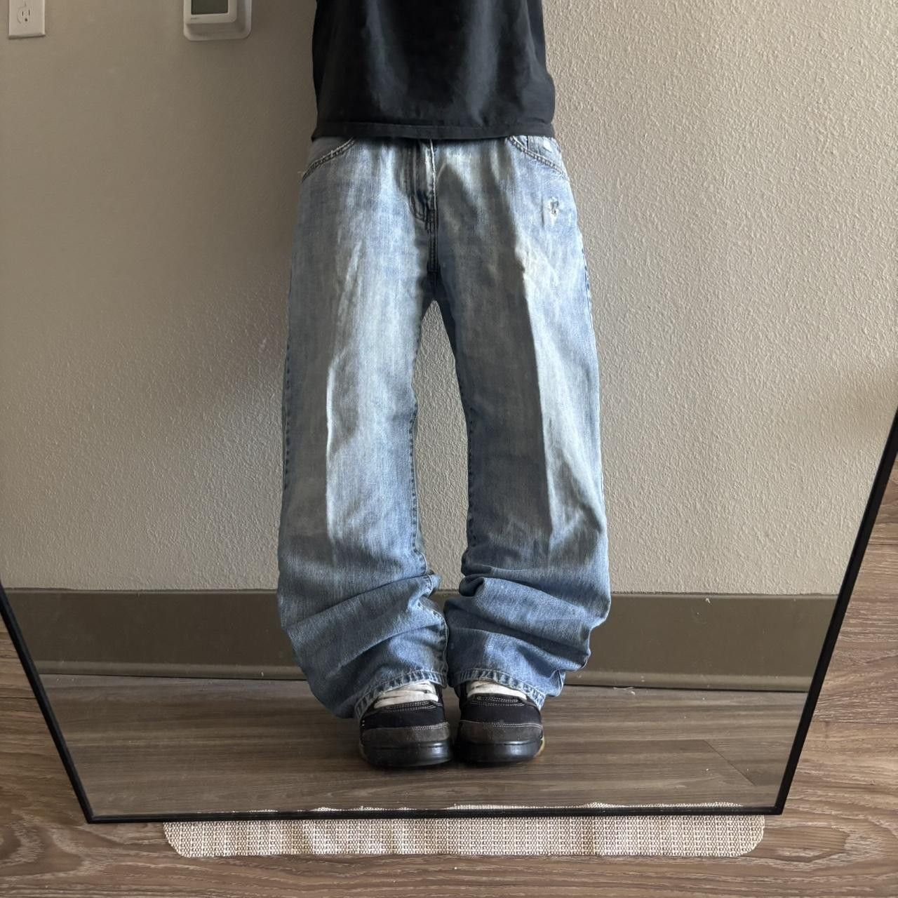 Vintage Crazy Vintage Y2K/2000s Grunge Faded Light Wash Bootcut Denim Jeans! 34x30 Size US 34 / EU 50 - 1 Thumbnail