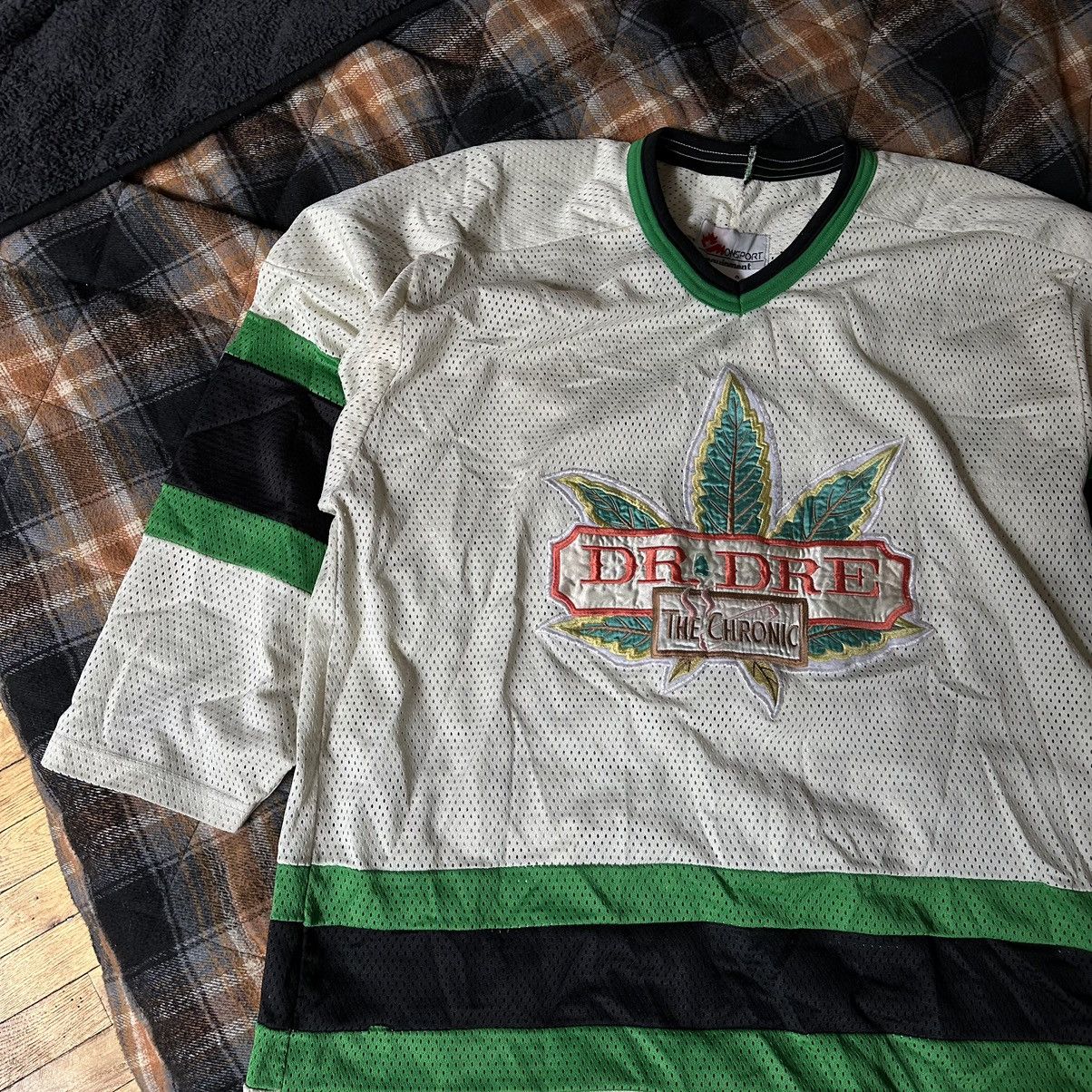 Vintage Rare Vintage Dr Dre The Chronic Weed Rap Hockey Jersey Shirt Size US L / EU 52-54 / 3 - 3 Thumbnail