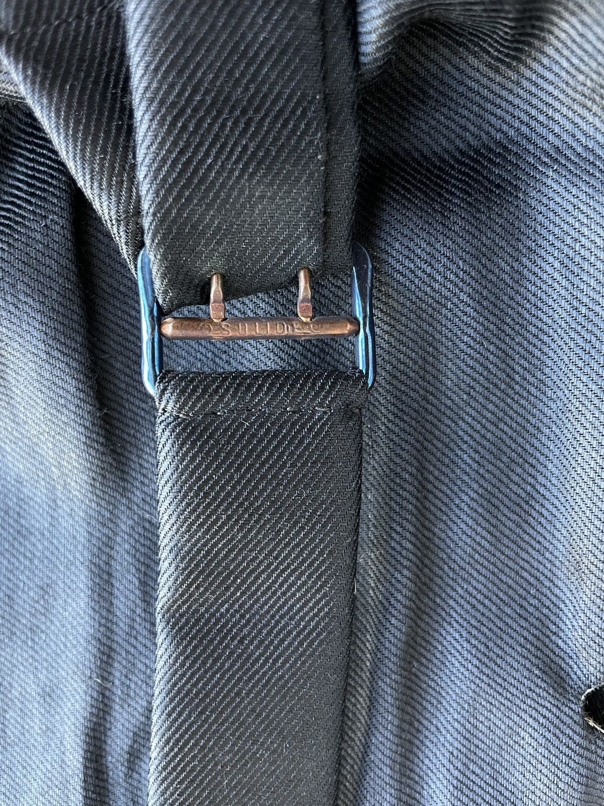 Vintage Antique 20s-40s Solid Buckle Vest Size 42R - 10 Thumbnail