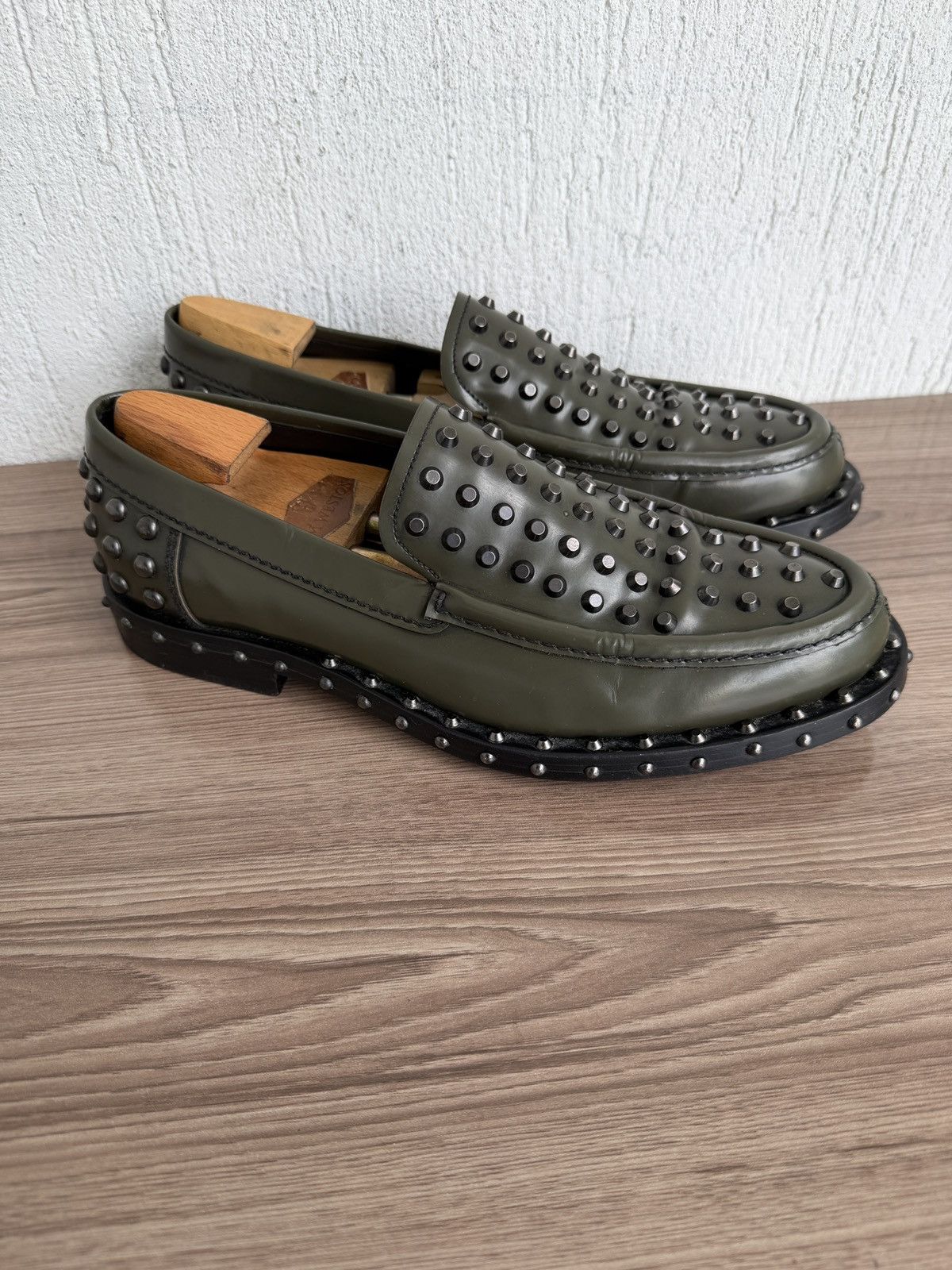 Prada 🔋❗️ Archival 🕷️Studded loafers Size US 10 / EU 43 - 6 Thumbnail