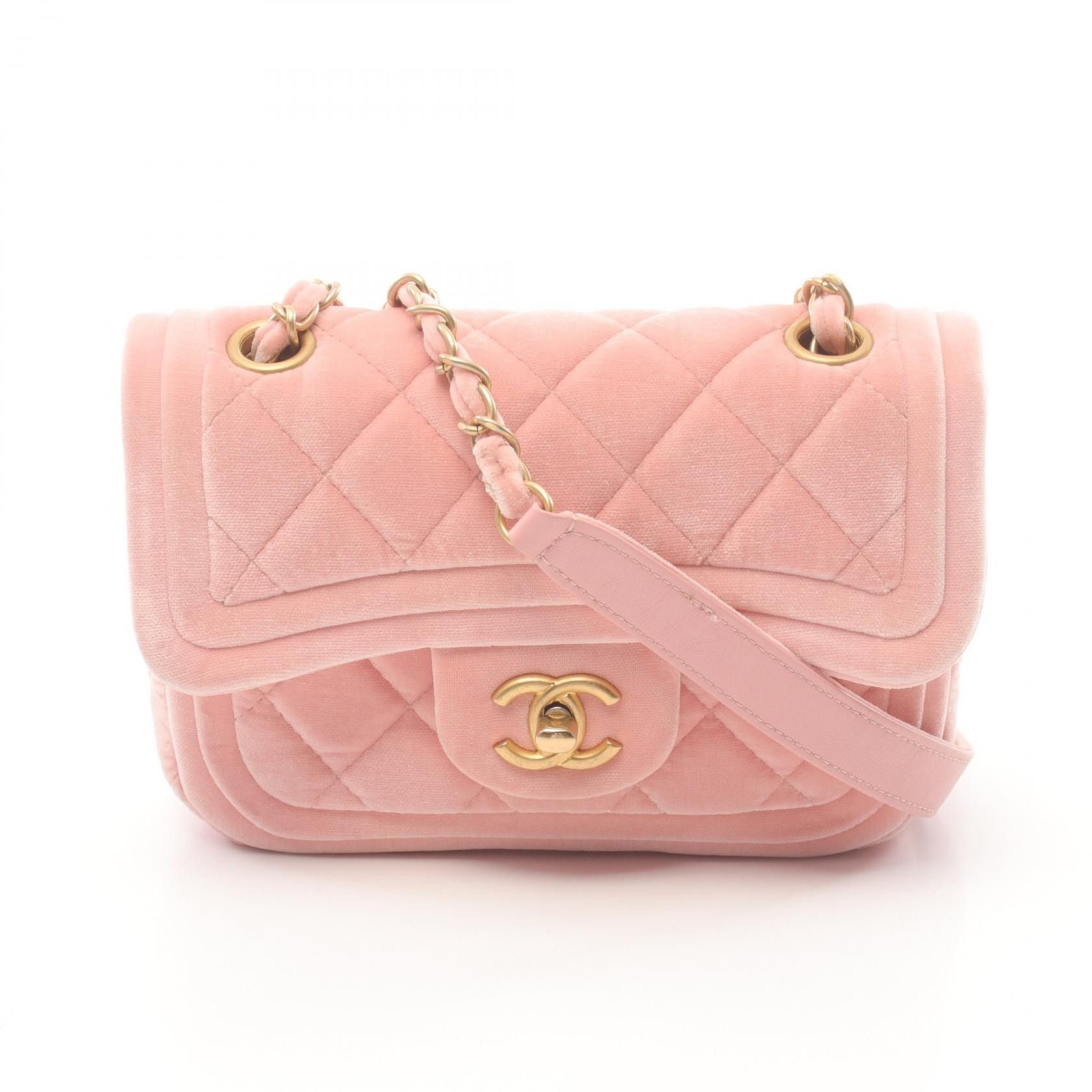 Chanel Chanel Matelasse Fabric Shoulder Bag Others Shoulder Bag in Pink, Women's