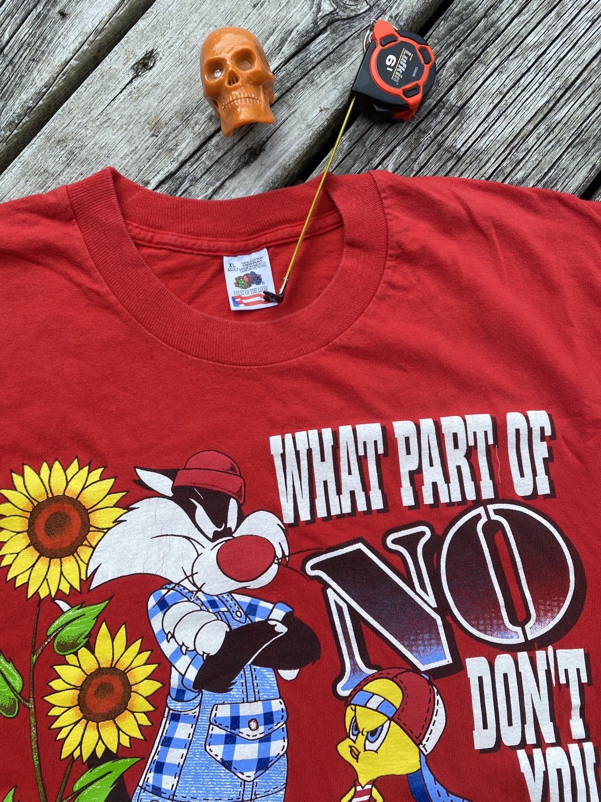 Vintage × Warner Bros 90s Sylvester and Tweety Bird Looney Tunes art shirt sz XL Size US XL / EU 56 / 4 - 3 Thumbnail