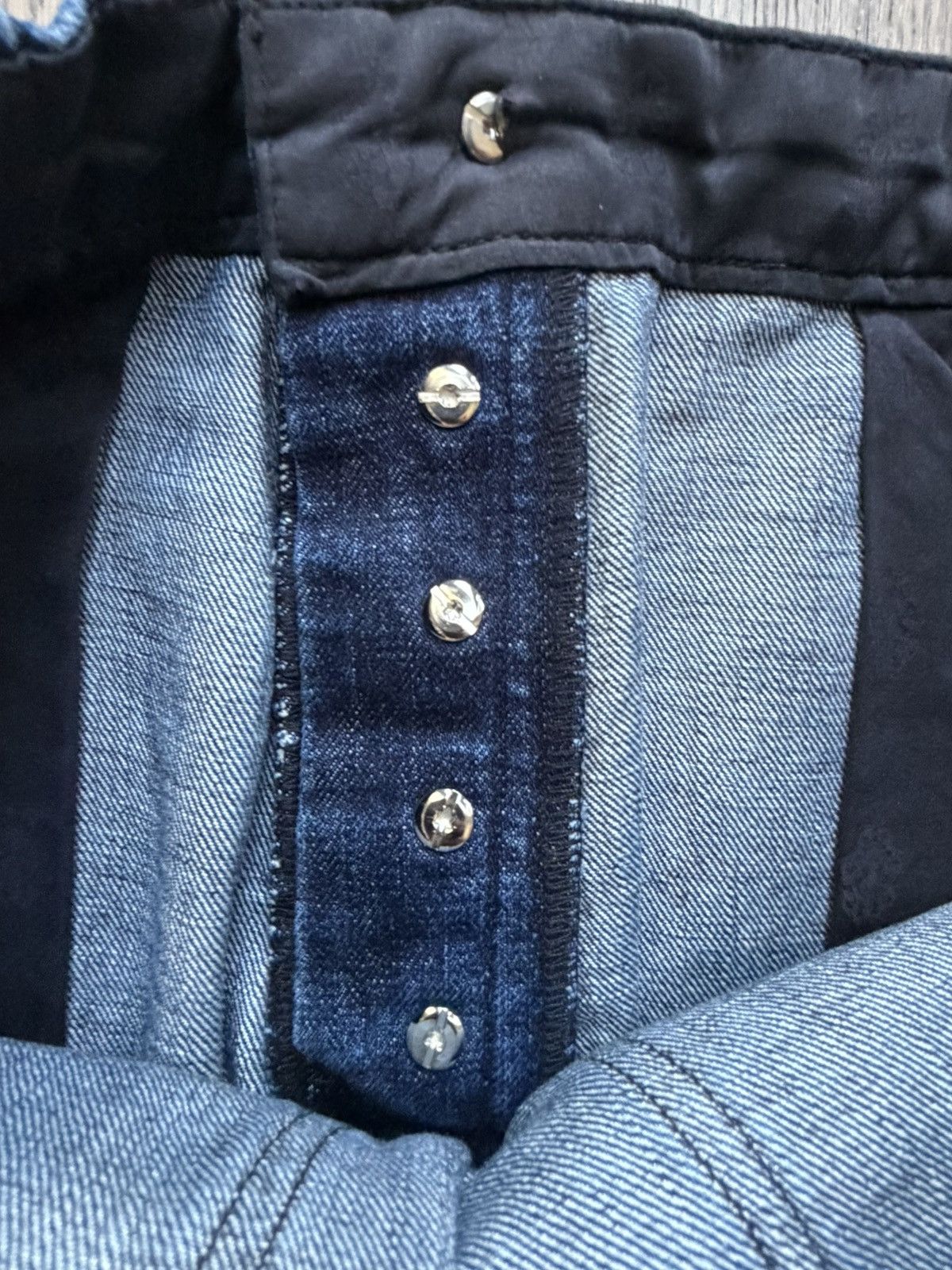Chrome Hearts Chrome Hearts Turbo Diesel Cheetah Cross Patch Blue Jeans Size US 32 / EU 48 - 17 Thumbnail