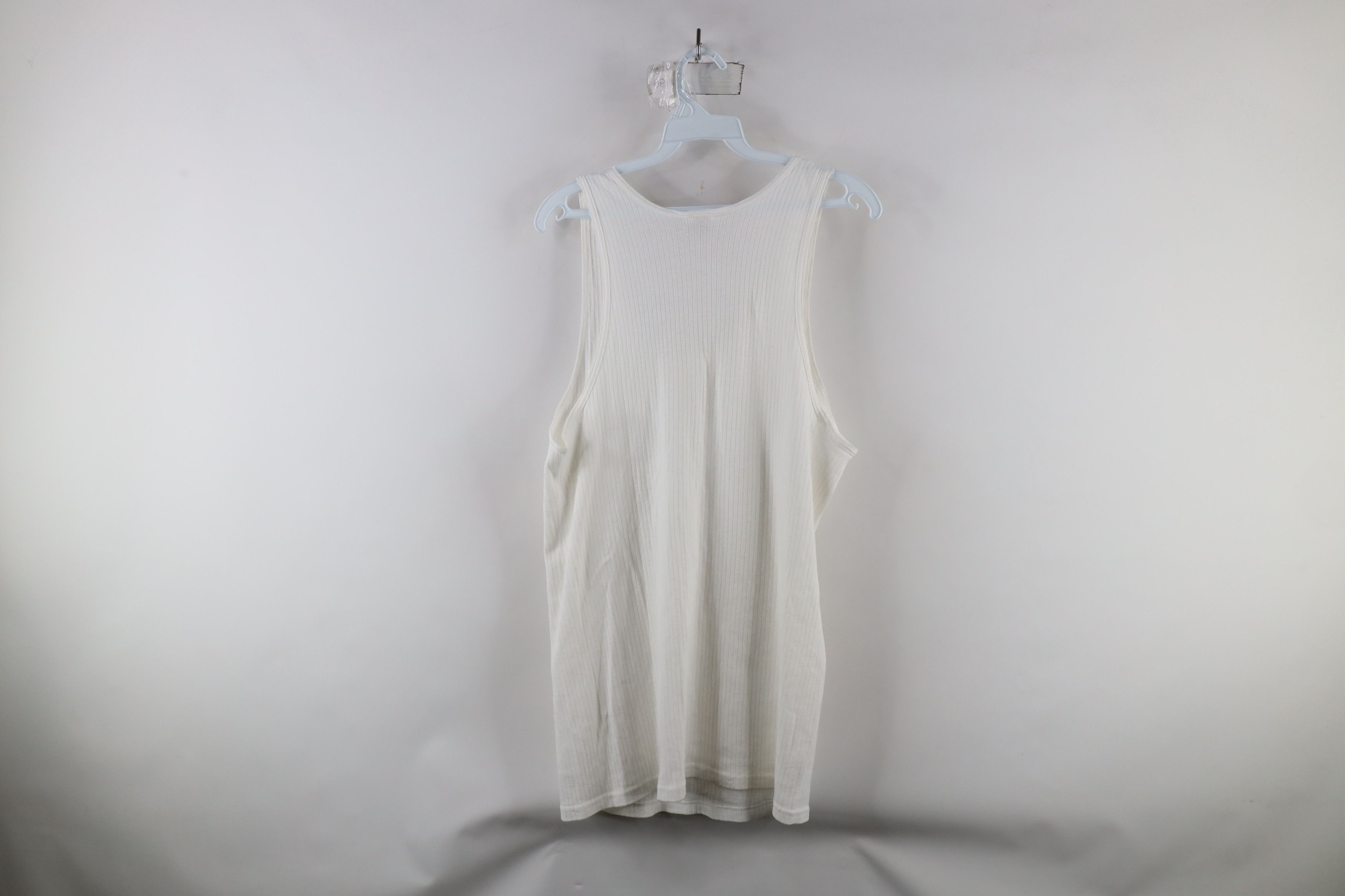 Vintage Vintage 90s Streetwear Ribbed Knit Wife Beater Tank Top Size US L / EU 52-54 / 3 - 6 Thumbnail