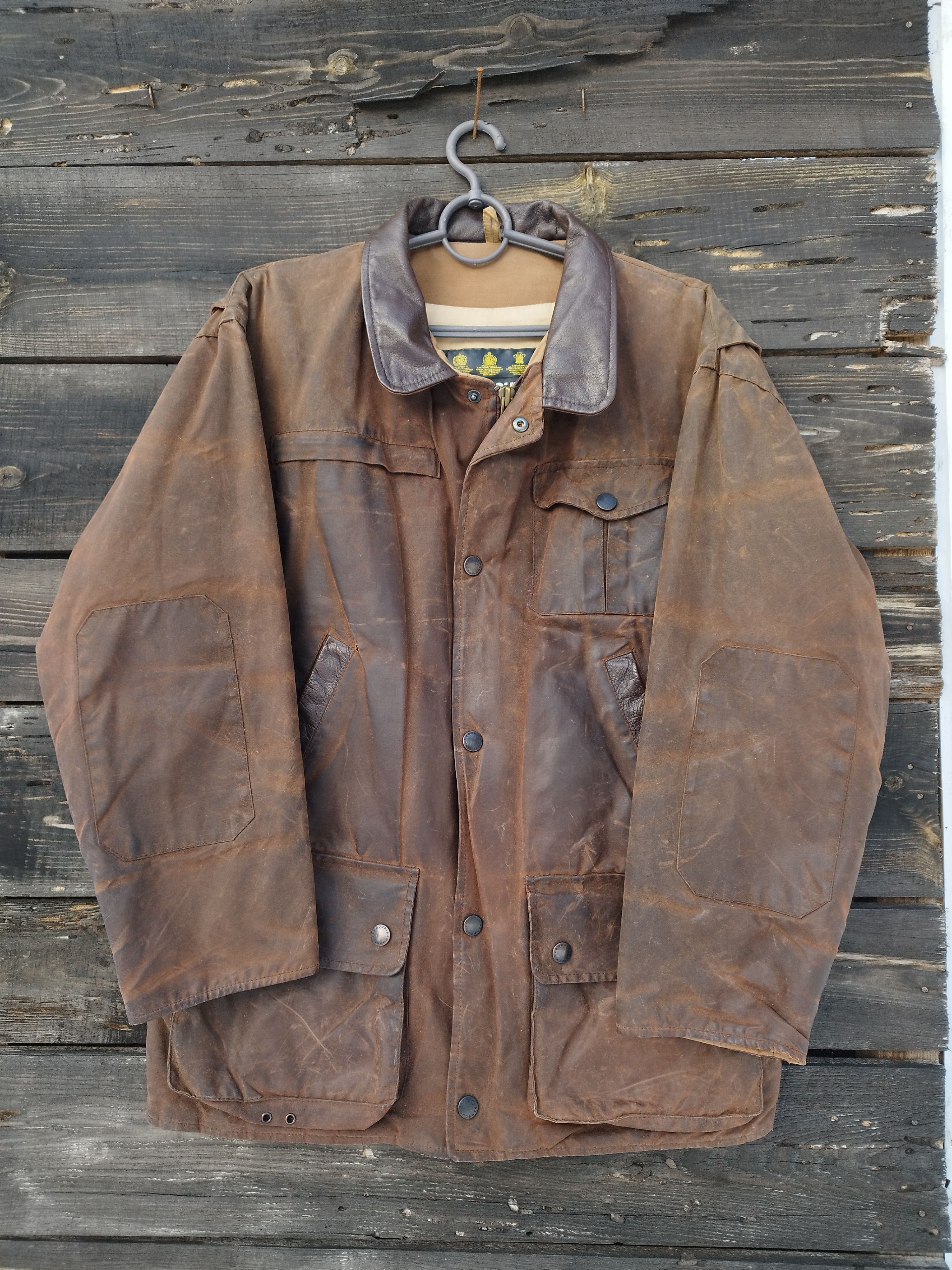 Barbour Barbour A1550 Bushman Waxed Cotton Jacket Brown Size M Size US M / EU 48-50 / 2 - 1 Thumbnail