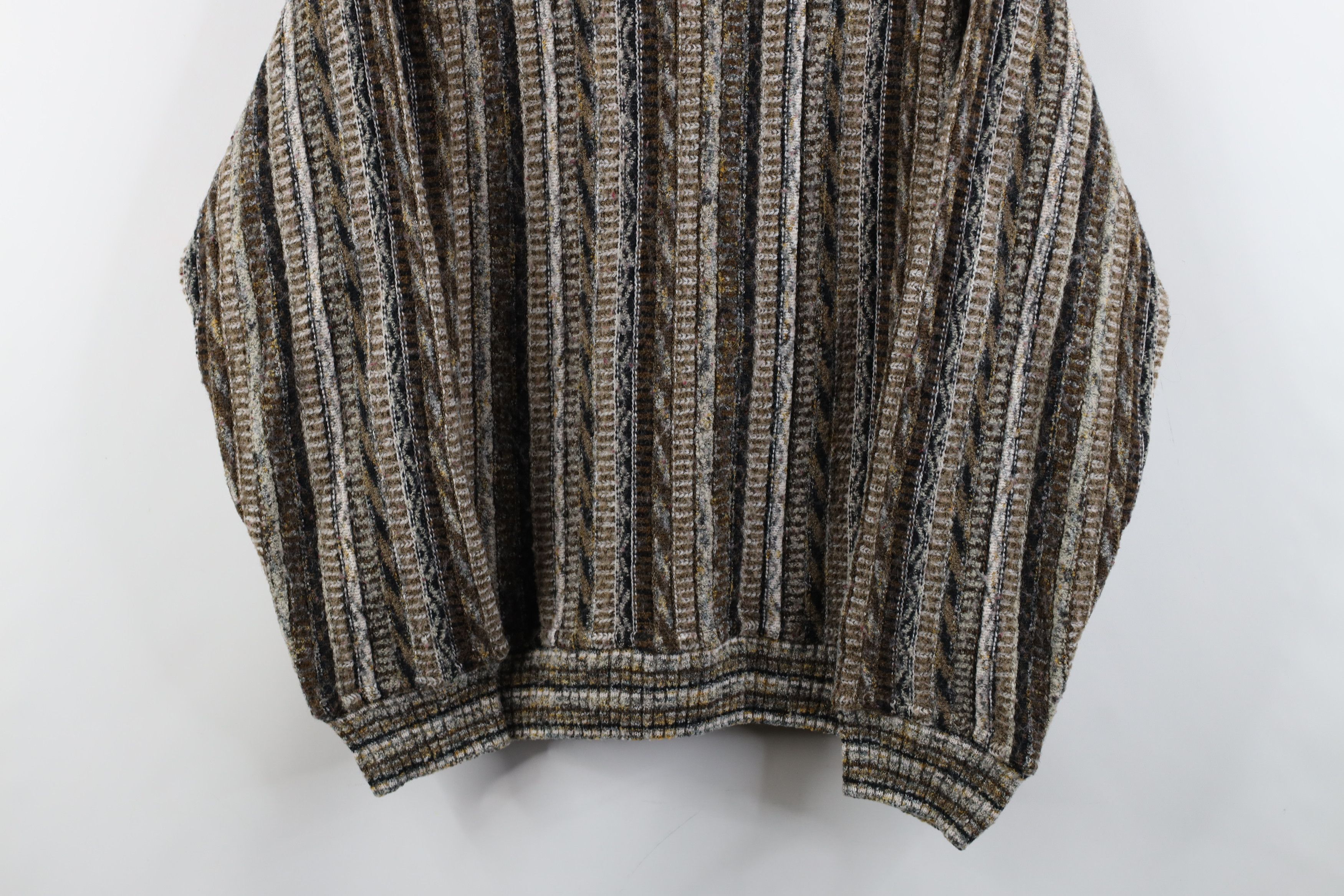 Vintage Vintage 90s Coogi Style Earth Tone Striped Sweater Size M / US 6-8 / IT 42-44 - 3 Thumbnail