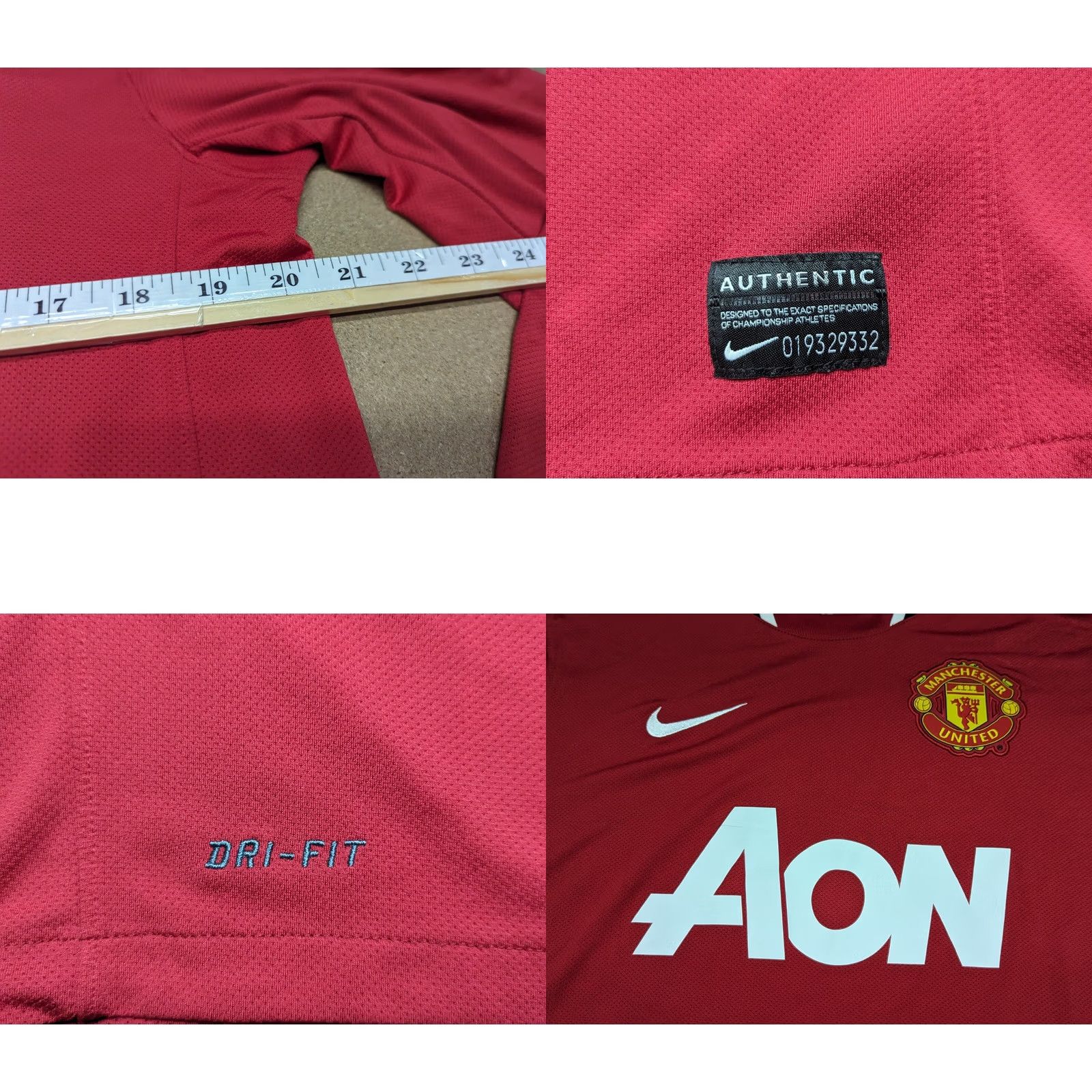 Adidas Adidas Manchester United Jersey Mens T-Shirt L Red Phil Jones #4 2011 2012 Premier League Home Size US L / EU 52-54 / 3 - 8 Thumbnail