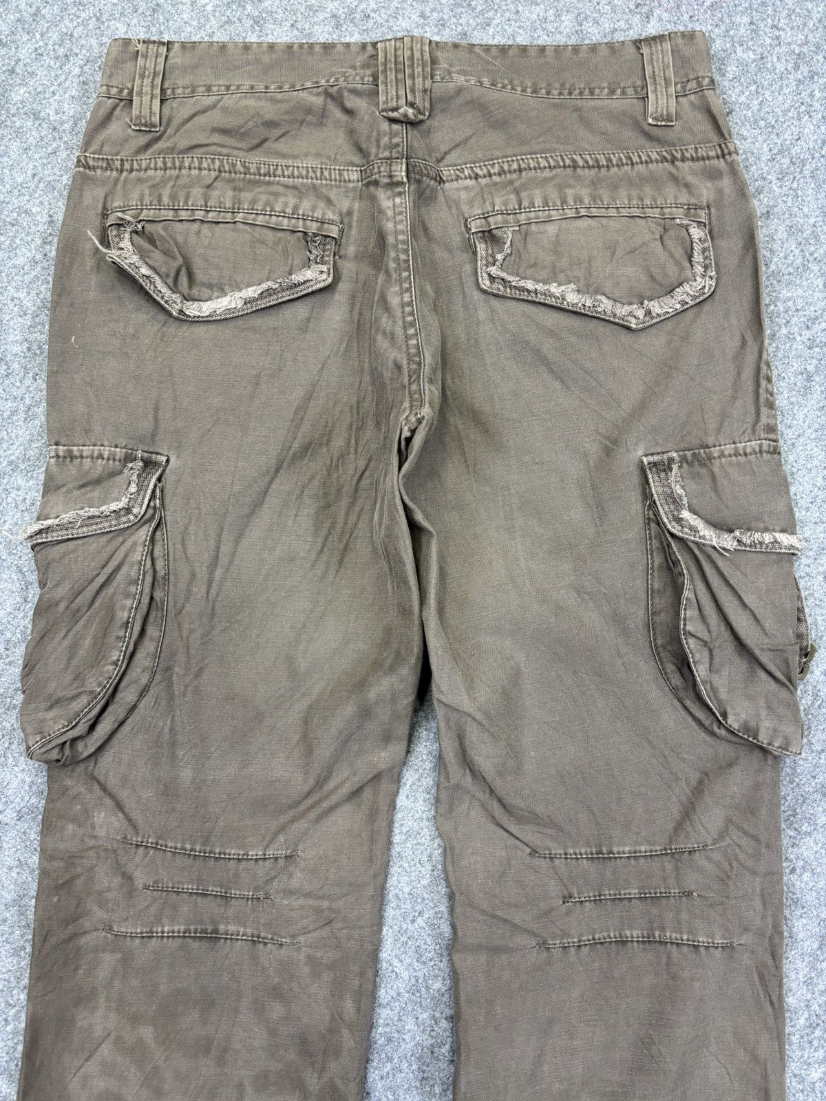 Japanese Brand 💥Flare Cargo💥Oil Cake Hybrid Cargo Pant F900 Size US 31 - 9 Thumbnail