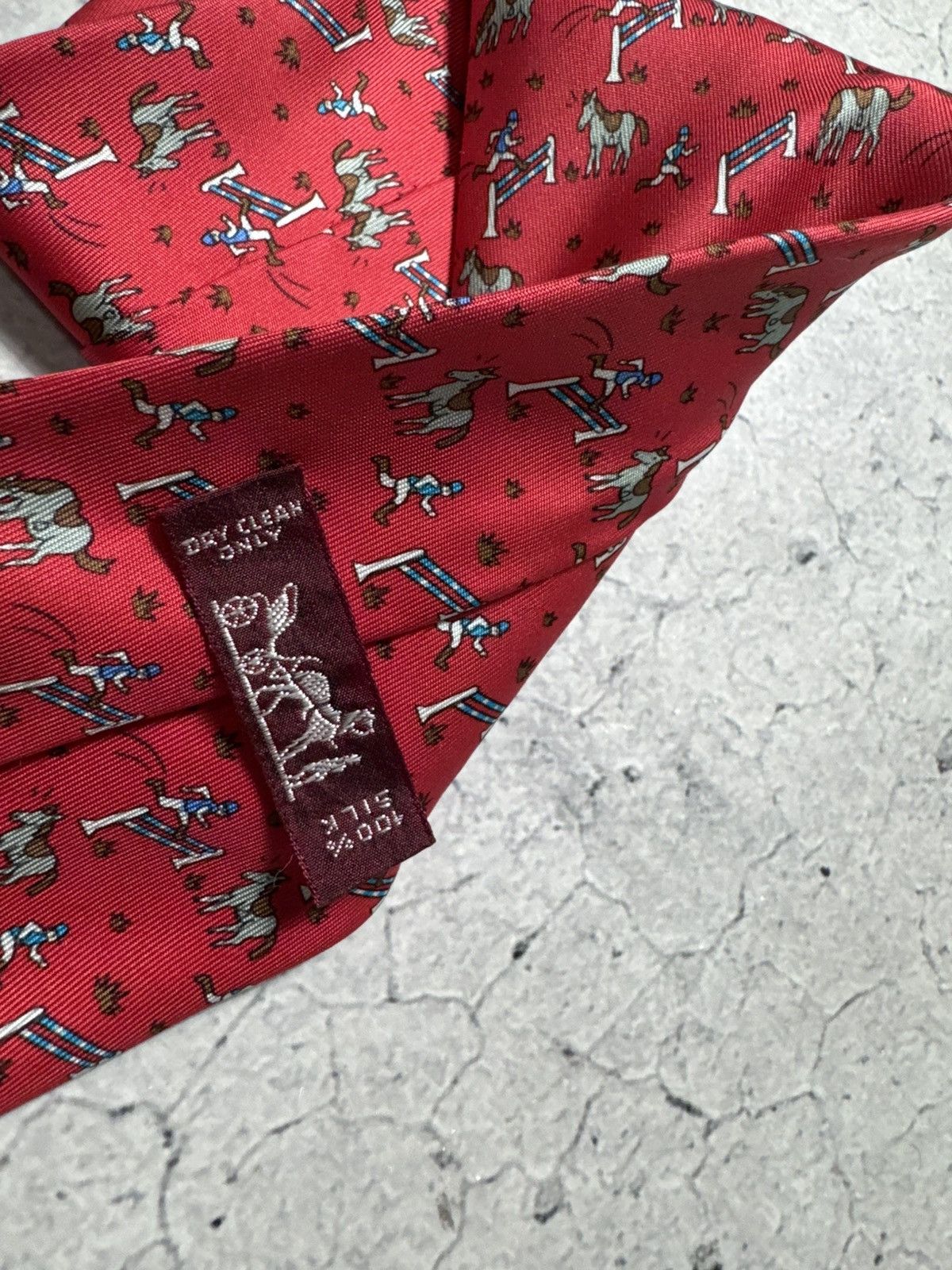 Hermes Hermes Paris Silk Tie Luxury Vintage Size ONE SIZE - 4 Thumbnail