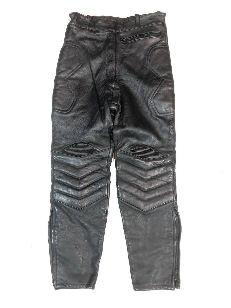 Genuine Leather Vintage Rare Biker Moto Leather Pants Vintage Size US 26 / EU 42 - 1 Thumbnail