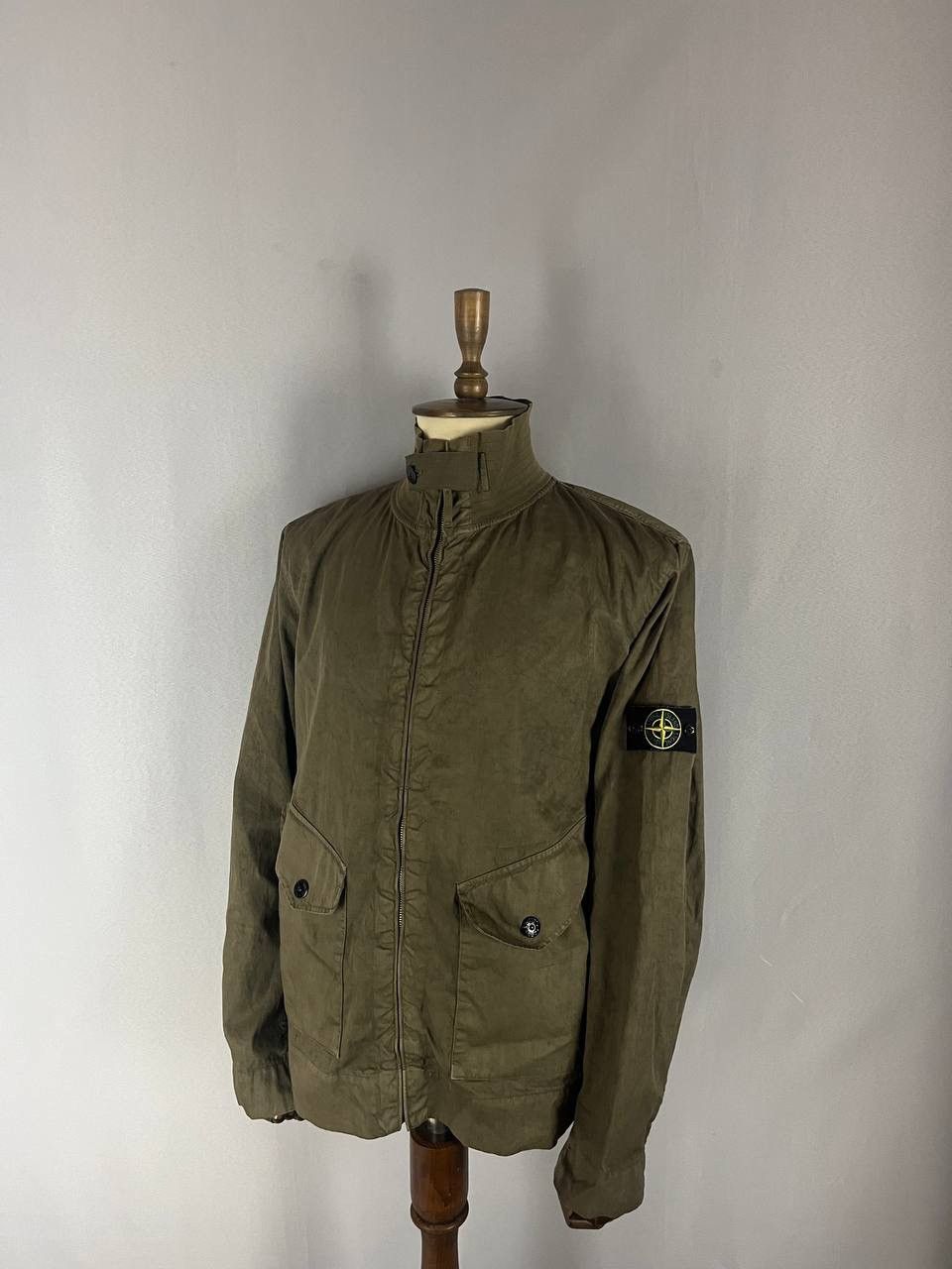 Stone Island Stone Island Vintage Garment Dyed Lino Jacket Khaki Size US XL / EU 56 / 4 - 1 Thumbnail