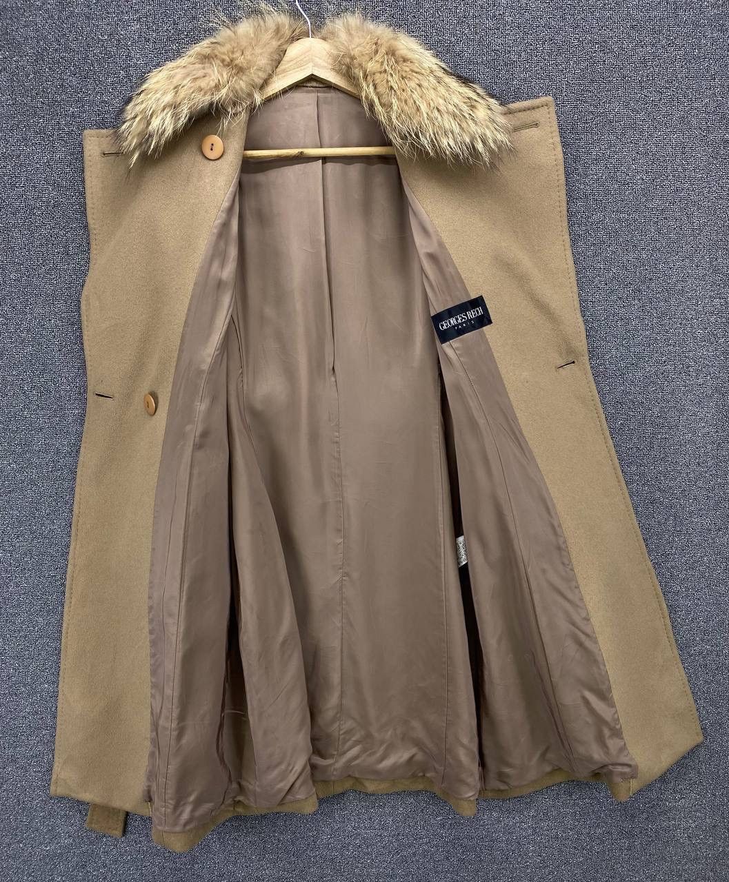 George Vintage Georges Rech Paris Wool Long Jacket Size XS / US 0-2 / IT 36-38 - 7 Thumbnail