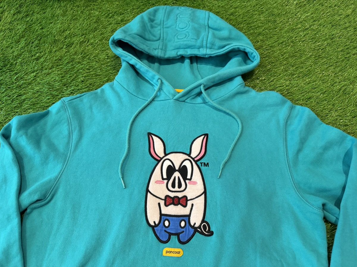 Pancoat Pancoat Equipment Hoodie Pullover KPop Embroidery Pig Teal Size US M / EU 48-50 / 2 - 2 Thumbnail