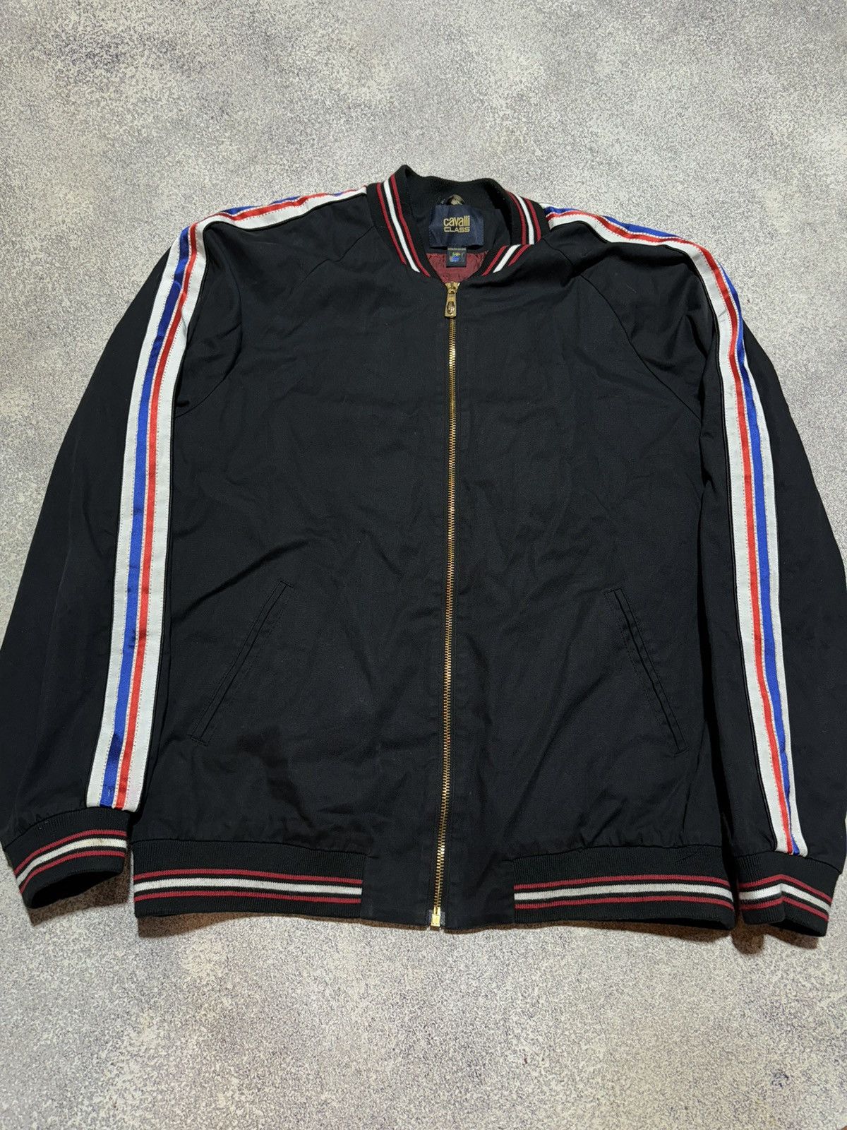 Roberto Cavalli Roberto Cavalli Bomber Jacket Zipper Sleeves Quilted Lined Size US XL / EU 56 / 4 - 2 Thumbnail