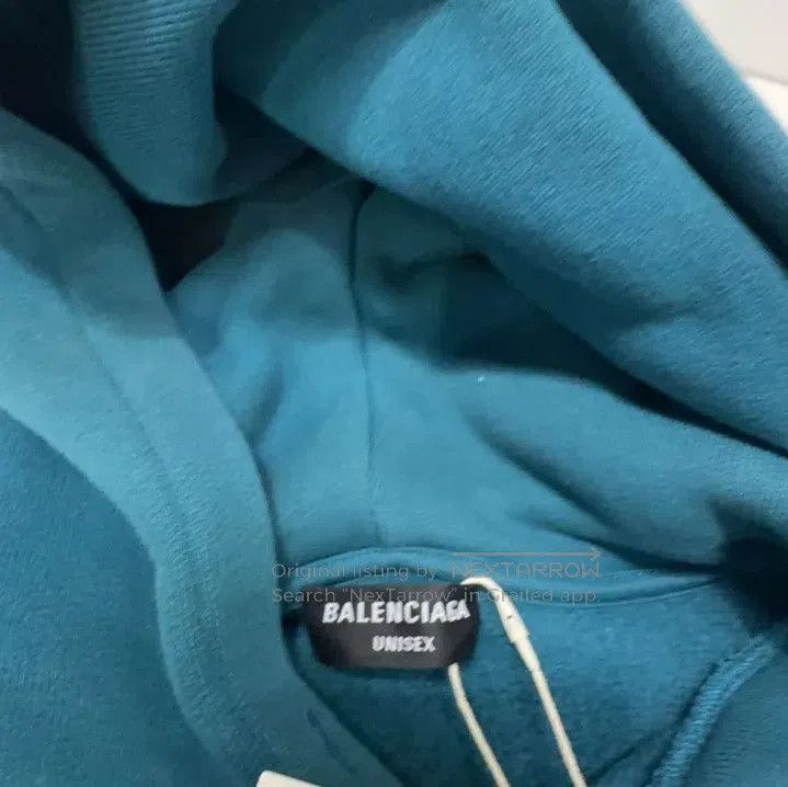 Balenciaga Balenciaga Blue Logo Hoodie for Men. Size US S / EU 44-46 / 1 - 4 Thumbnail