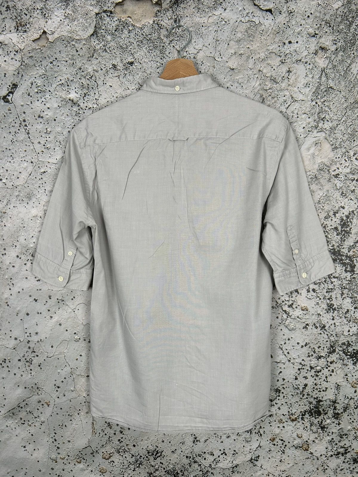 Allsaints Allsaints Designer Grey Short Sleeve Shirt Streetwear Punk Size US S / EU 44-46 / 1 - 4 Thumbnail