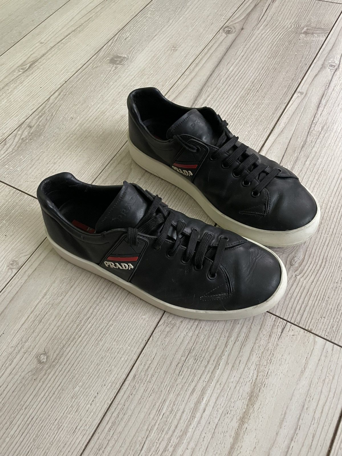 Prada Prada Leather Sneaker Shoes Size US 8 / EU 41 - 4 Thumbnail