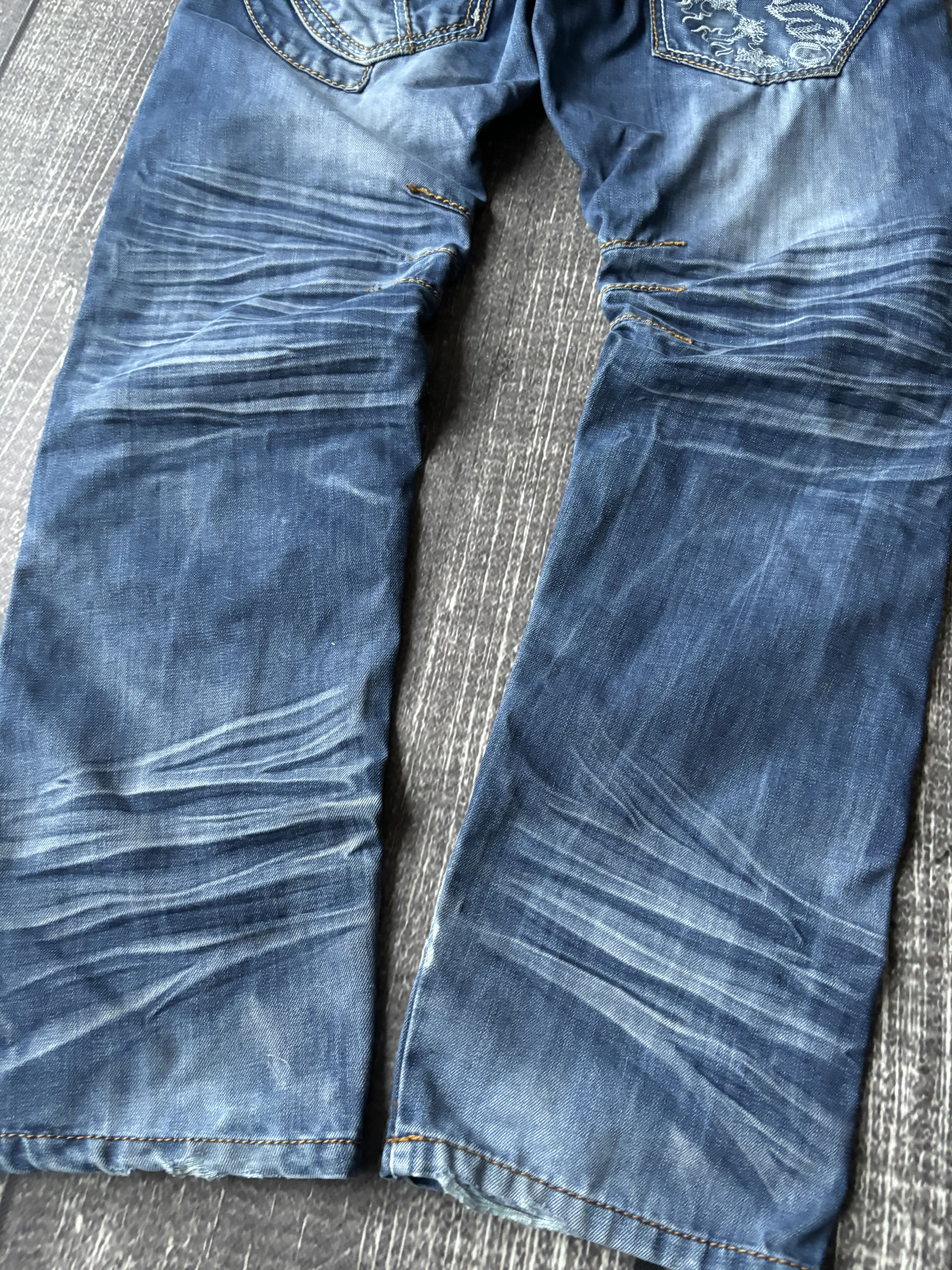 Designer Vintage Rick Owens Junya Watanabe Style Distressed Jeans Size US 32 / EU 48 - 7 Thumbnail