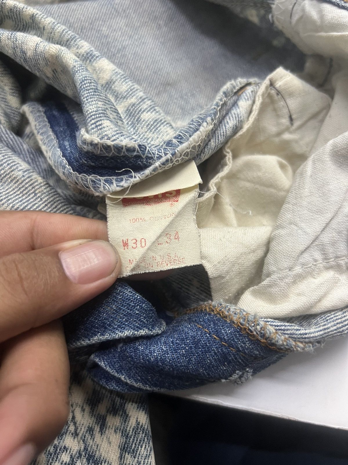 Levi's Vintage 80s Levi's Acid Wash Denim Jeans Size 30 Size US 30 / EU 46 - 14 Thumbnail
