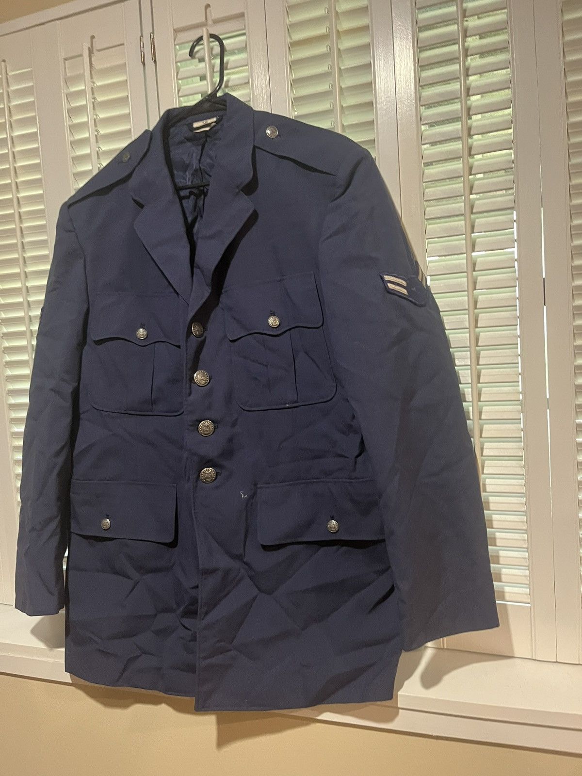 Vintage 1970s Air-force Dress Jacket Size US L / EU 52-54 / 3 - 3 Thumbnail