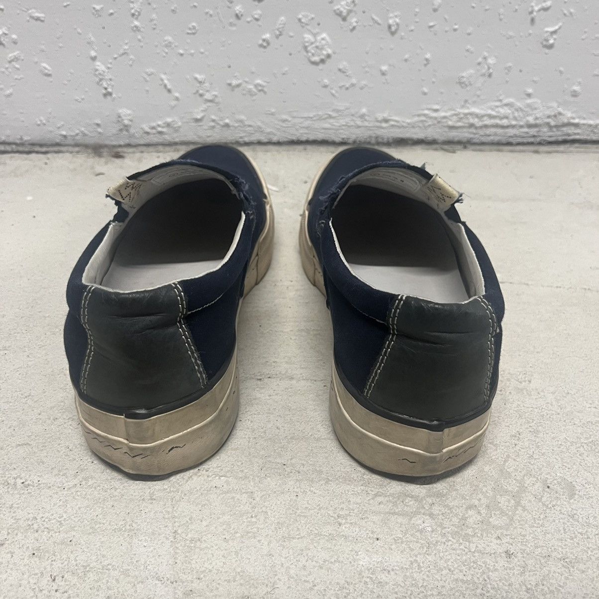 Visvim Skagway Pattern Slip-On Canvas Navy Size US 9 / EU 42 - 3 Thumbnail