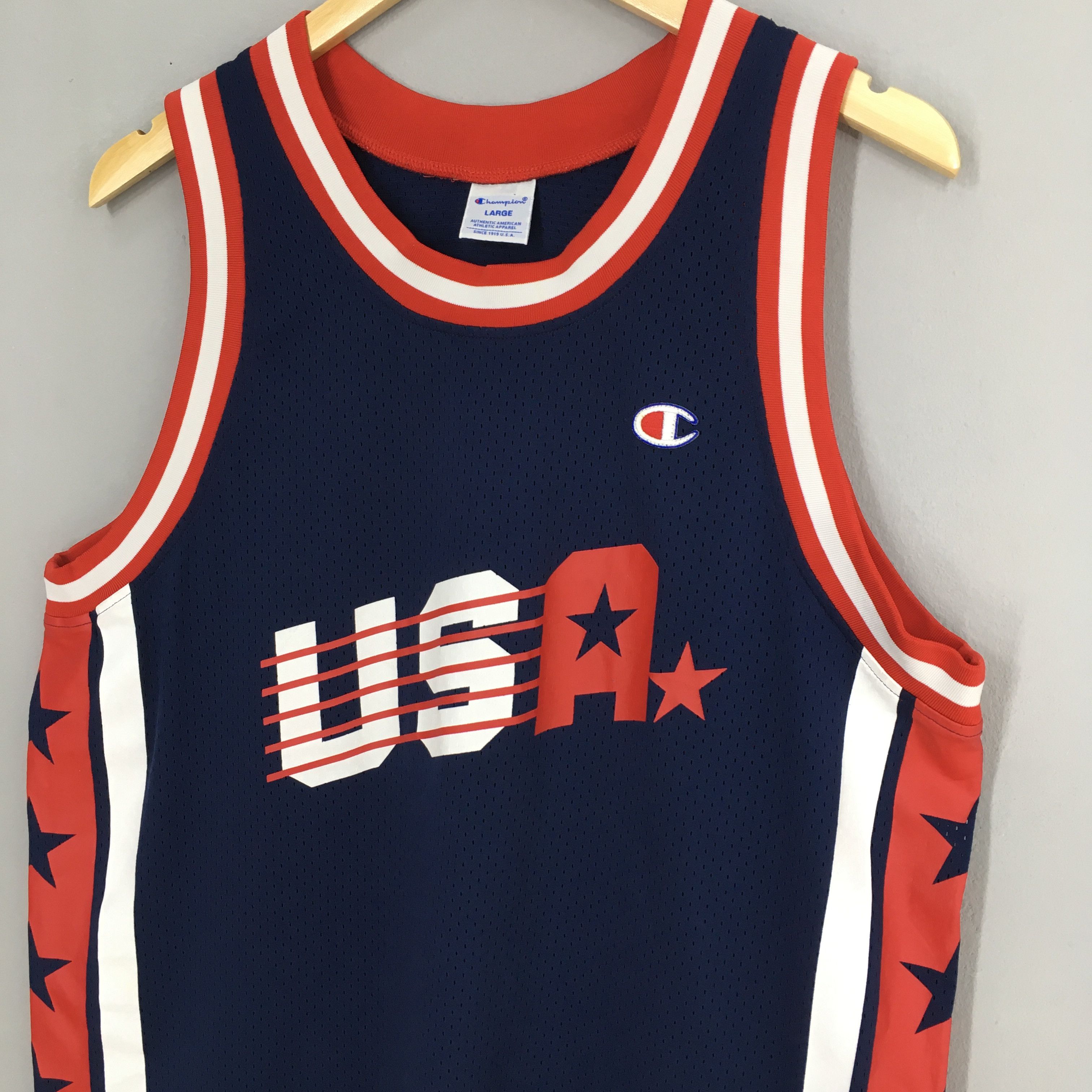 Champion × NBA Vintage 90s Champion Usa NBA Basketball Jersey Large Size US L / EU 52-54 / 3 - 5 Thumbnail
