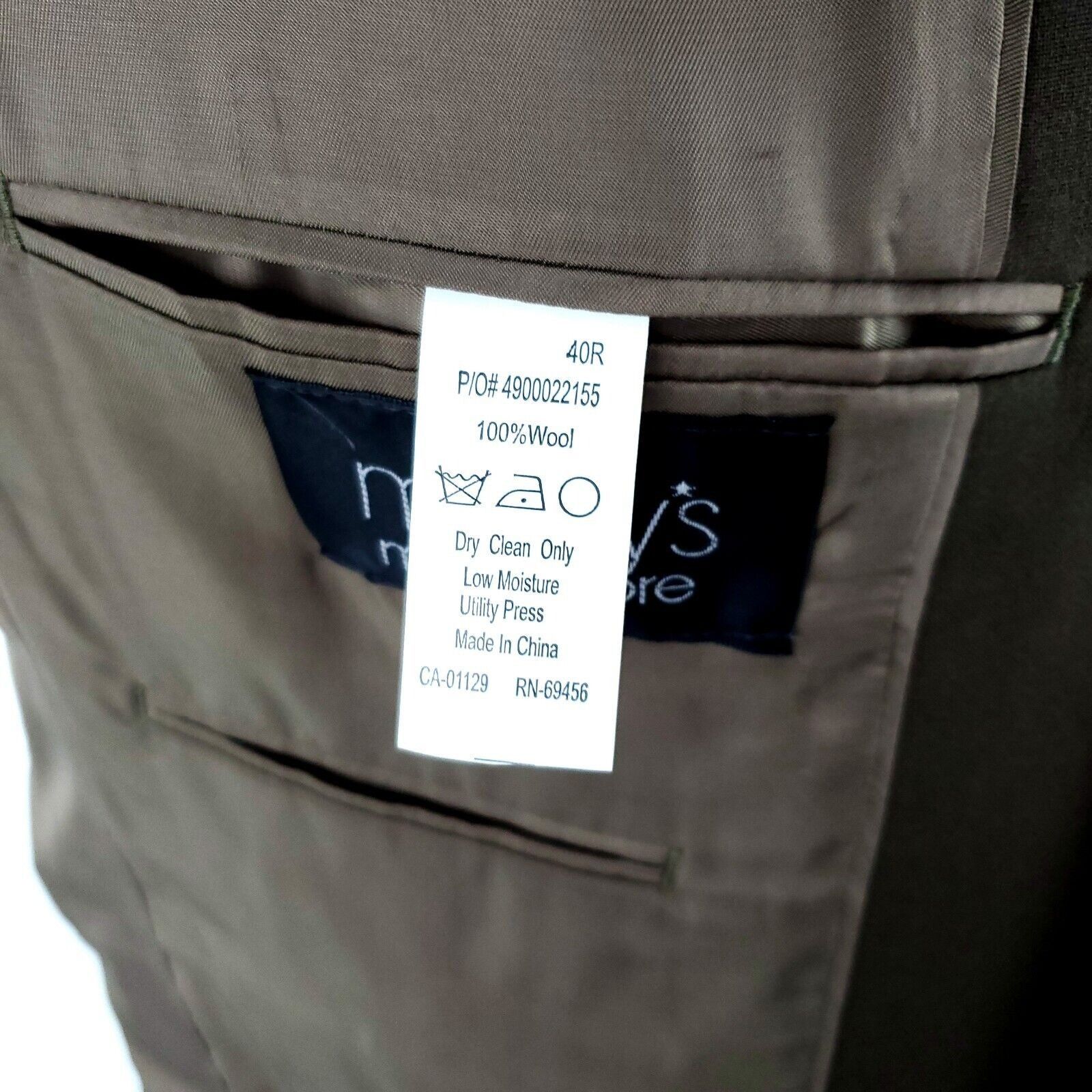 Michael Kors Michael Kors Wool 2 Button Blazer 40R Green Beige Size 40R - 8 Thumbnail
