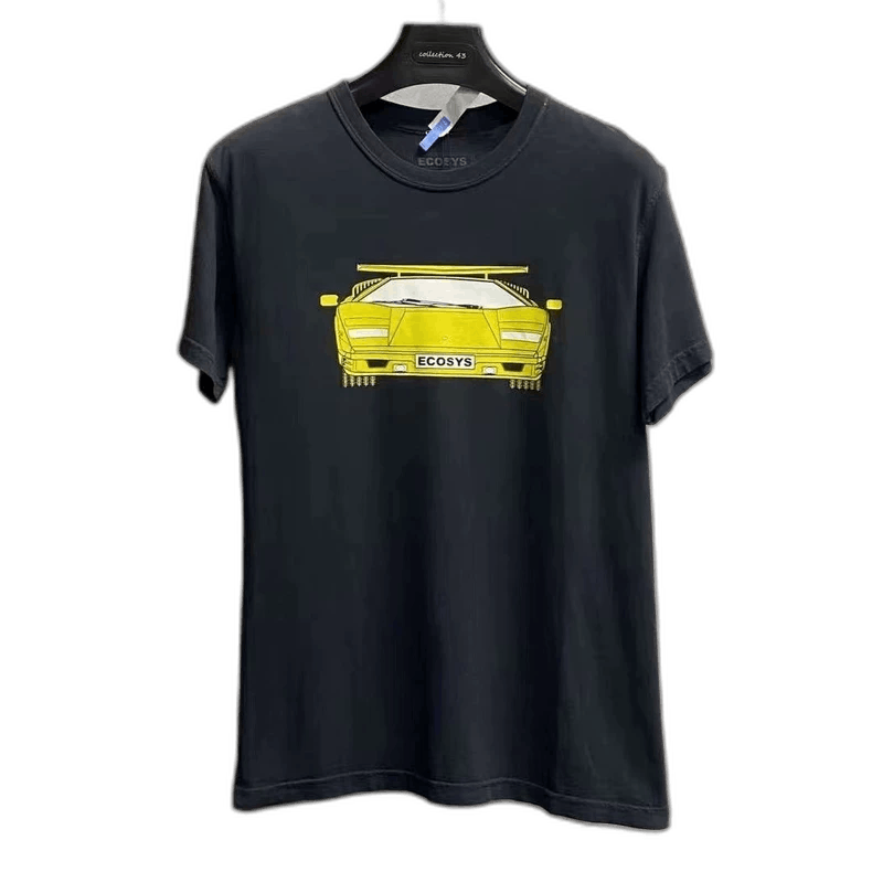 Givenchy Givenchy Latest Black Yellow Car Print Short Sleeve Tshirt Size US S / EU 44-46 / 1 - 1 Thumbnail