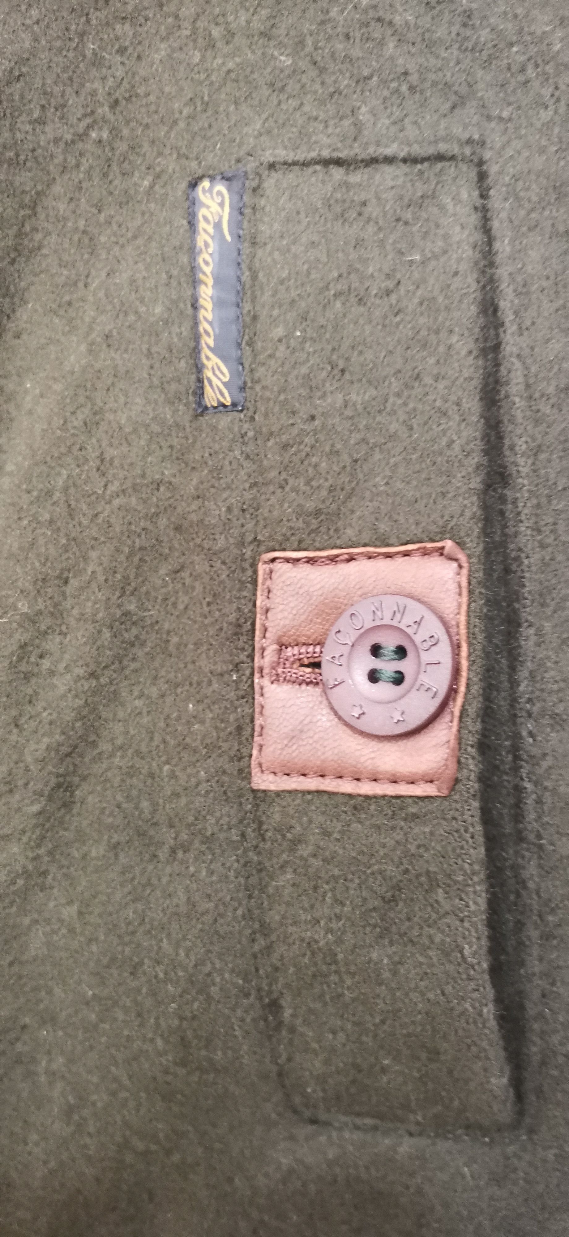 Faconnable Faconnable Green Wool Duffle Coat Men’s Size M Solid Size US M / EU 48-50 / 2 - 5 Thumbnail