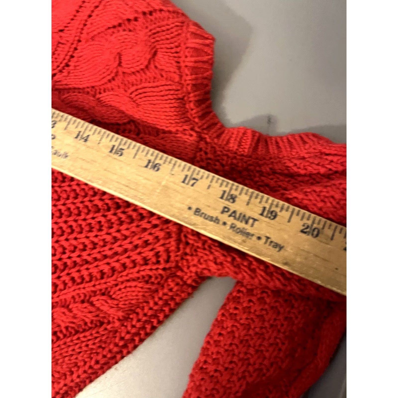 Aeropostale Aeropostale Sweater Womens Medium Red Cotton Cold Shoulder Raglan Sleeve Winter Size M / US 6-8 / IT 42-44 - 5 Thumbnail
