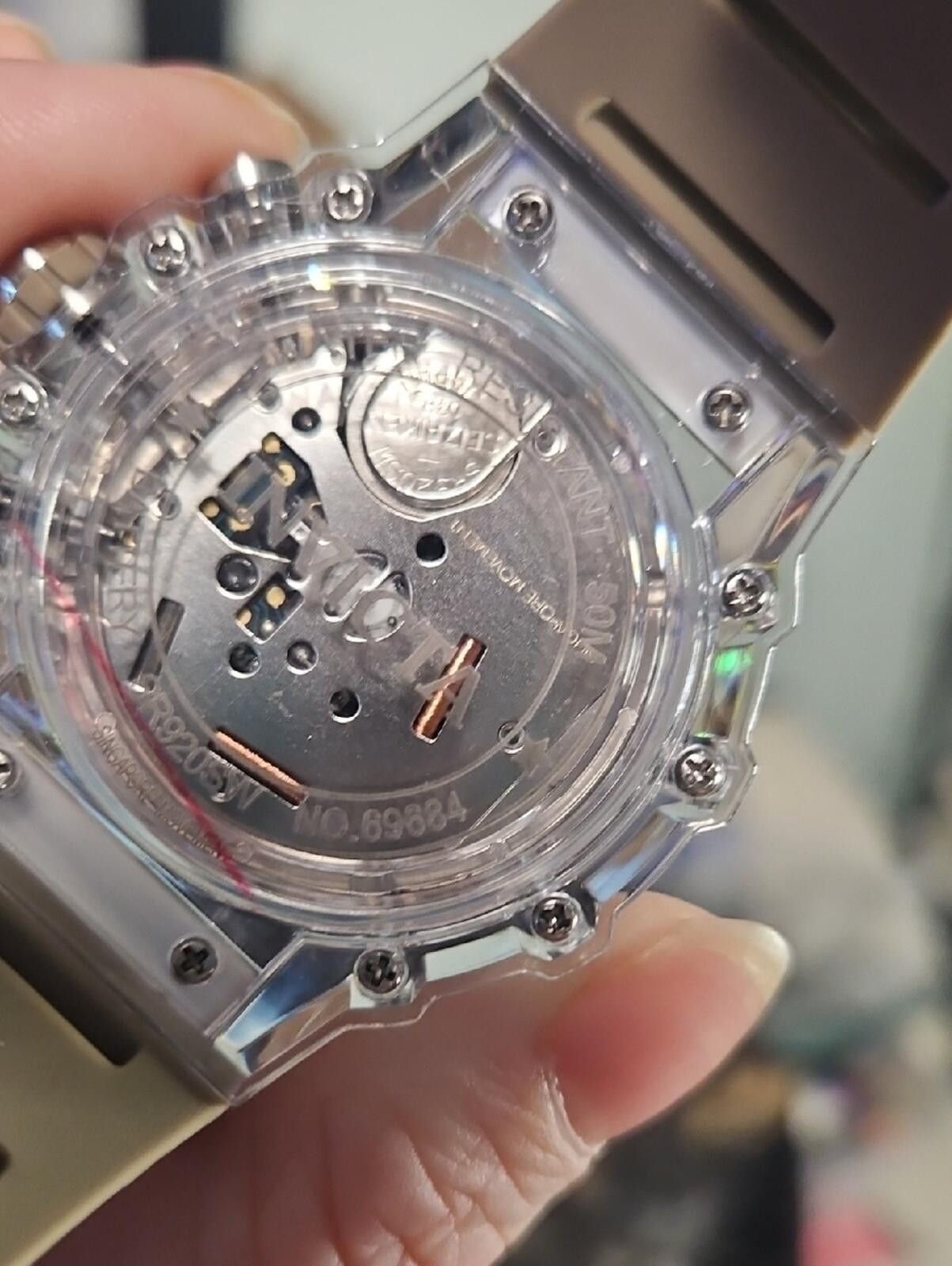 Invicta Invicta Clear and Silver Skeleton Chronograph Watch Size ONE SIZE - 6 Thumbnail