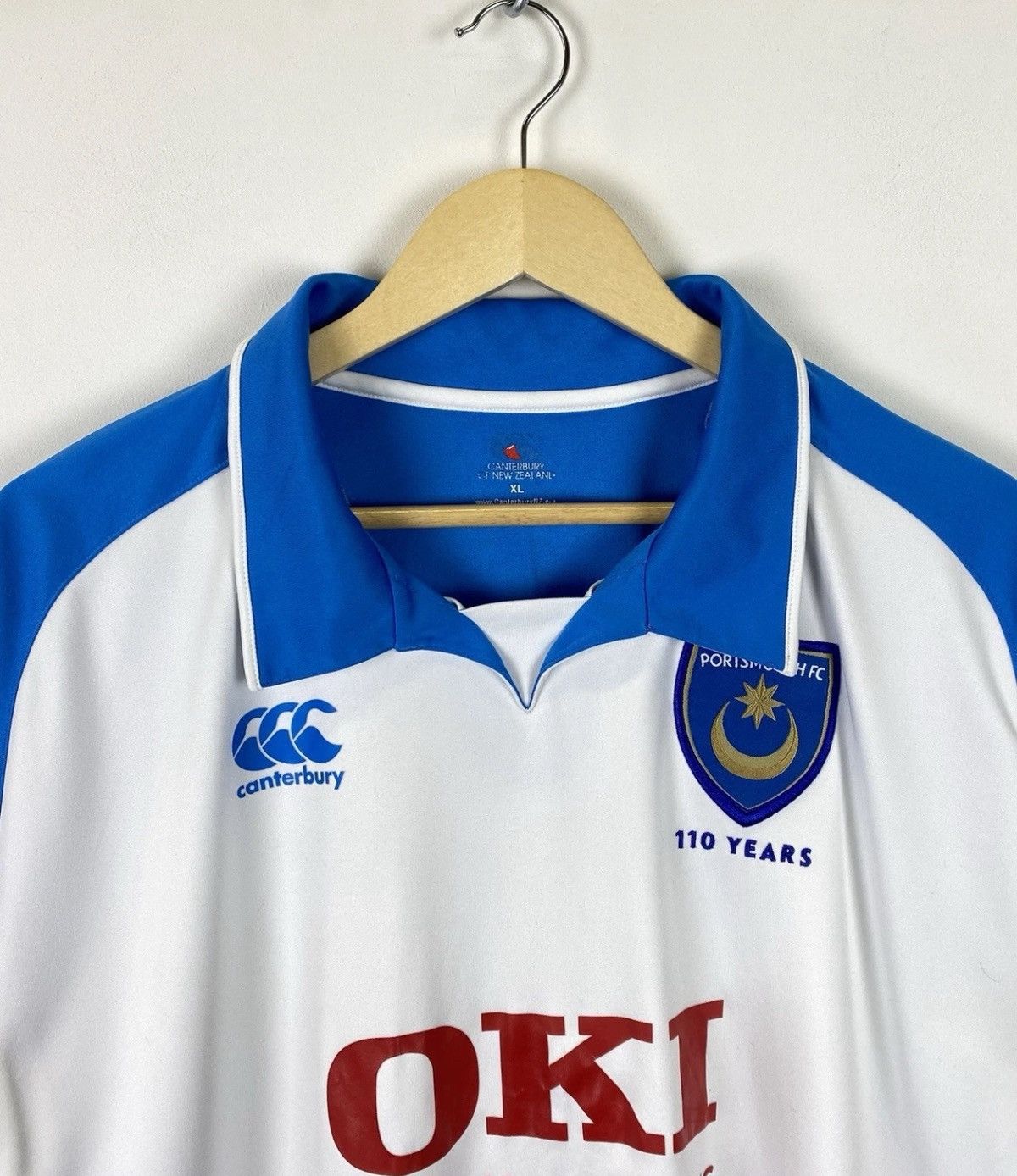 Canterbury of New Zealand Portsmouth 2008/2009 110 Years Football Shirt Soccer Jersey Size US XL / EU 56 / 4 - 2 Thumbnail