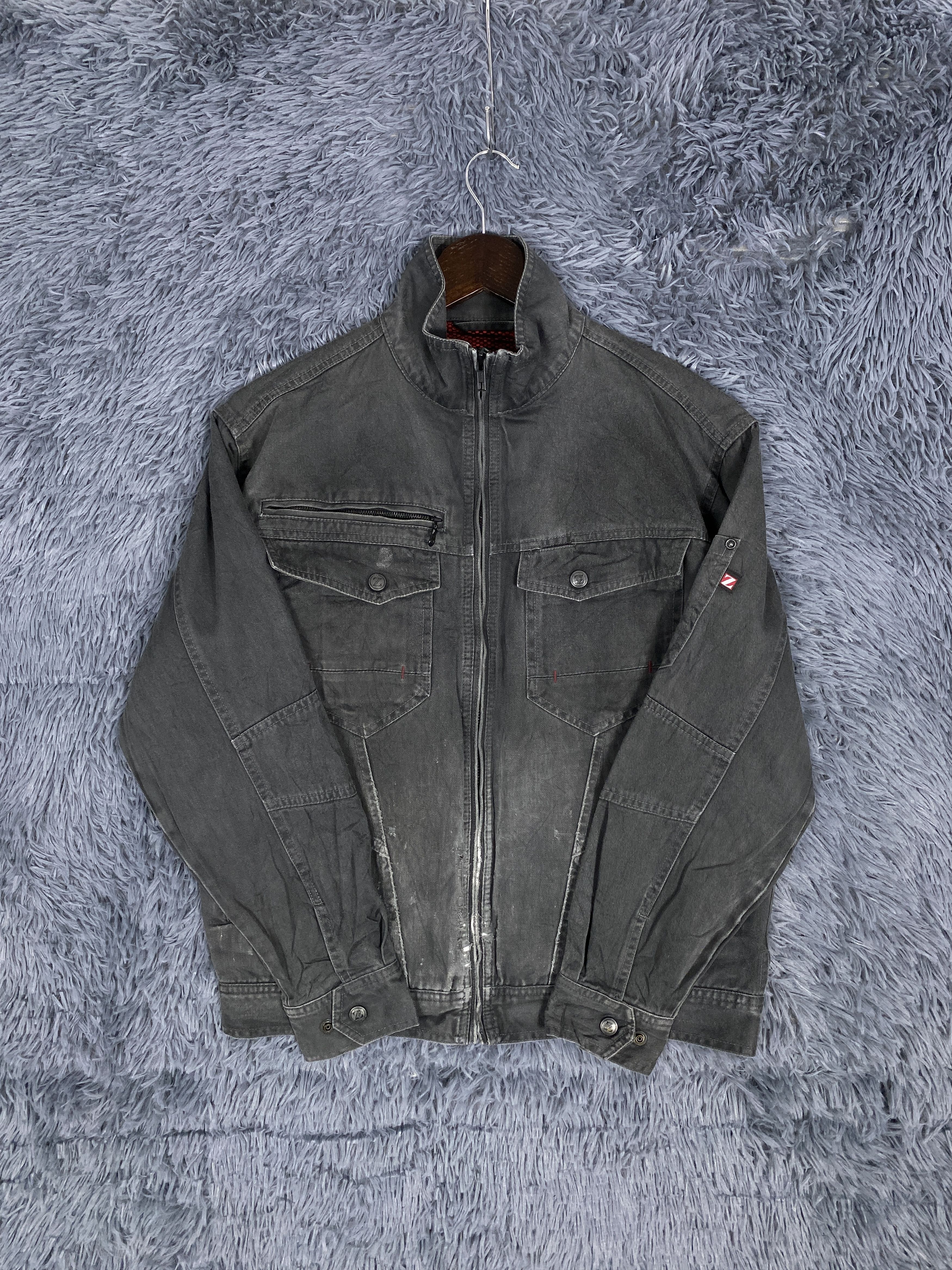 Japanese Brand Vintage Black Utility Zip-Up Jacket – Workwear Style Size US L / EU 52-54 / 3 - 4 Thumbnail