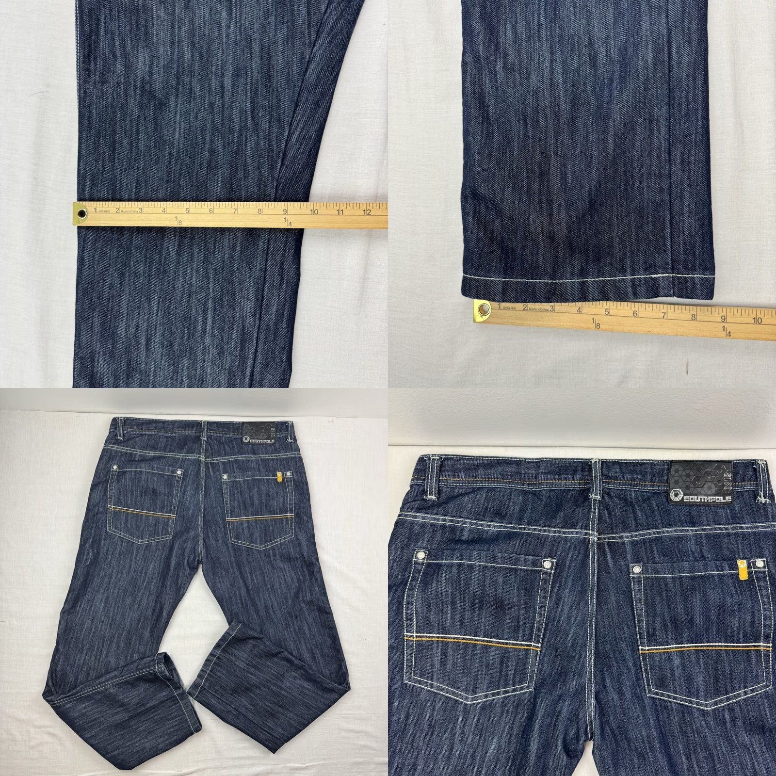 Southpole VINTAGE Southpole Jeans Adult 38x32 Relaxed Hip Hop Y2K Hipster Grunge 90s Skater Jeans Mens Blue Cotton Polyester Straight Zip 38" 90s Hip Hop Mens Size US 38 / EU 54 - 9 Thumbnail