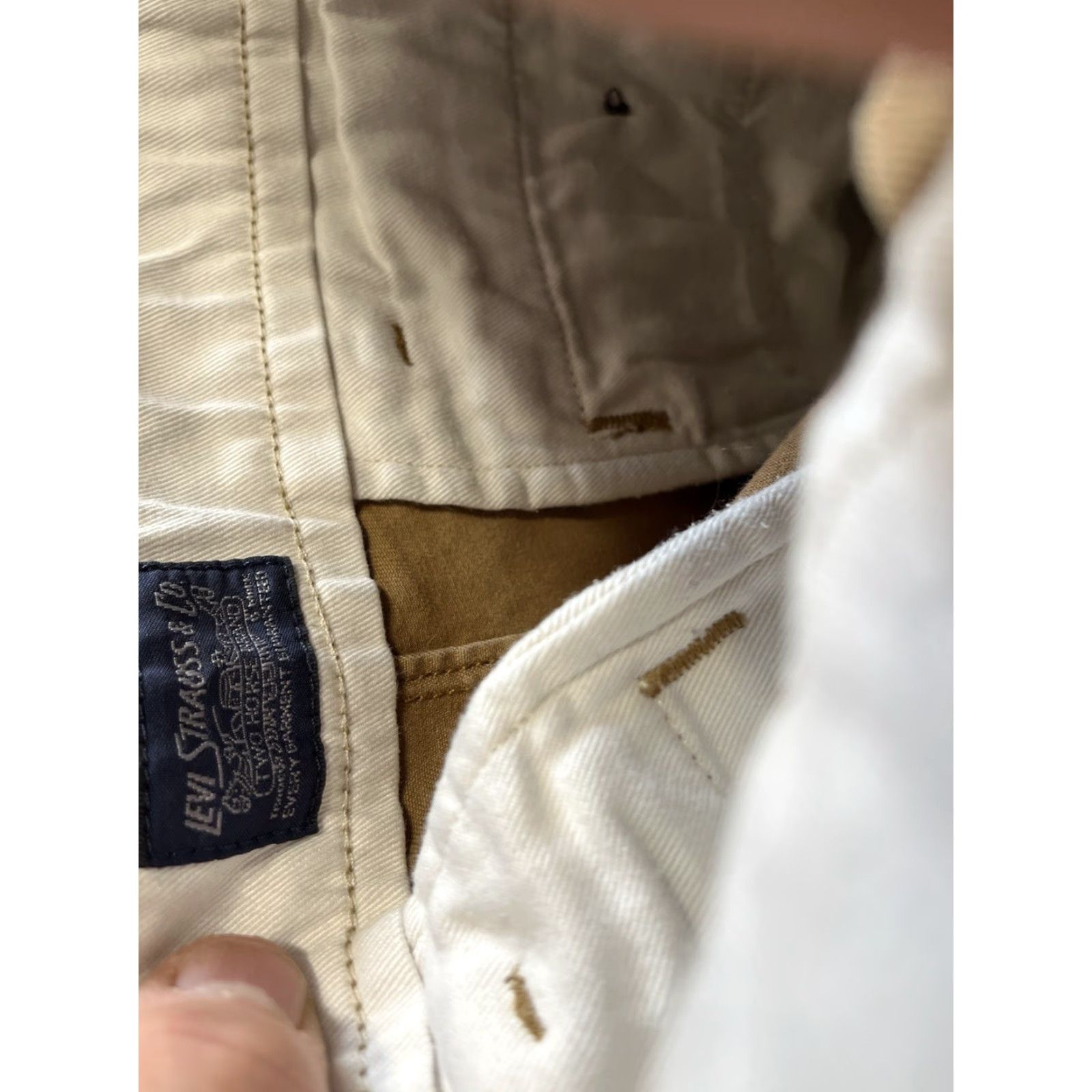 Levi's Levi's Khaki Chino Jogger Pants 29x32 Tapered Regular Men's Jeans Size US 29 - 6 Thumbnail