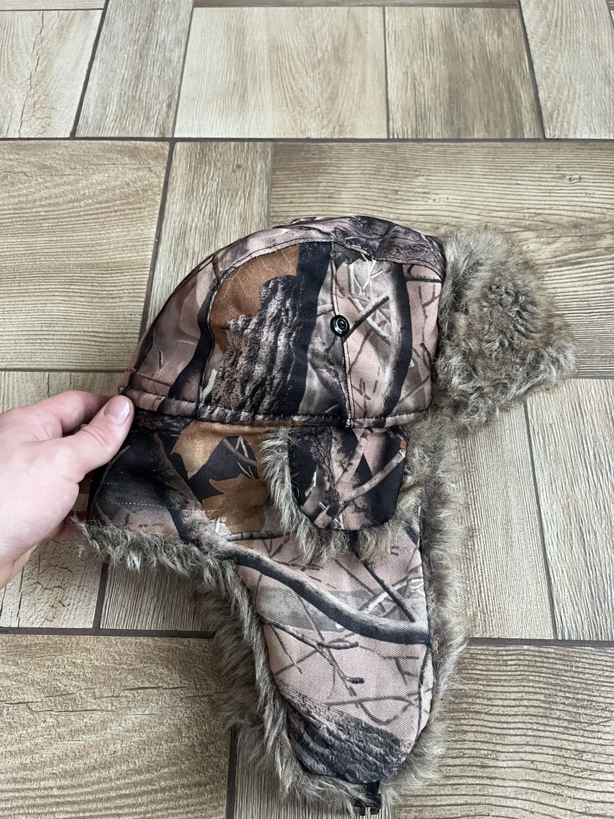Realtree Realtree Vintage Y2k Ushanka Fuzzy Hat Fur Faux Size ONE SIZE - 4 Thumbnail