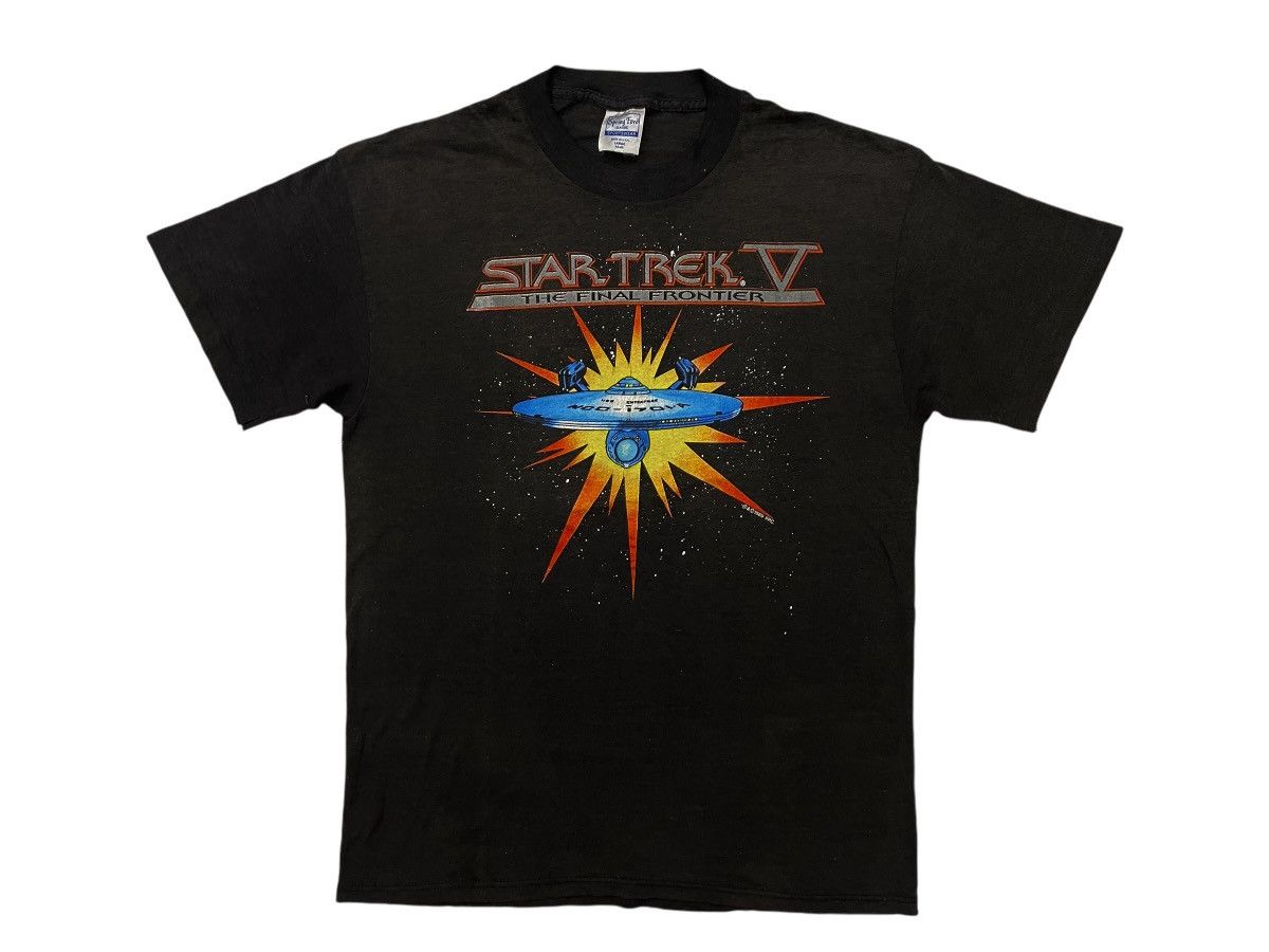 Vintage Vintage Star Trex movie The Final Frontier 1989 tee Size US L / EU 52-54 / 3 - 1 Thumbnail