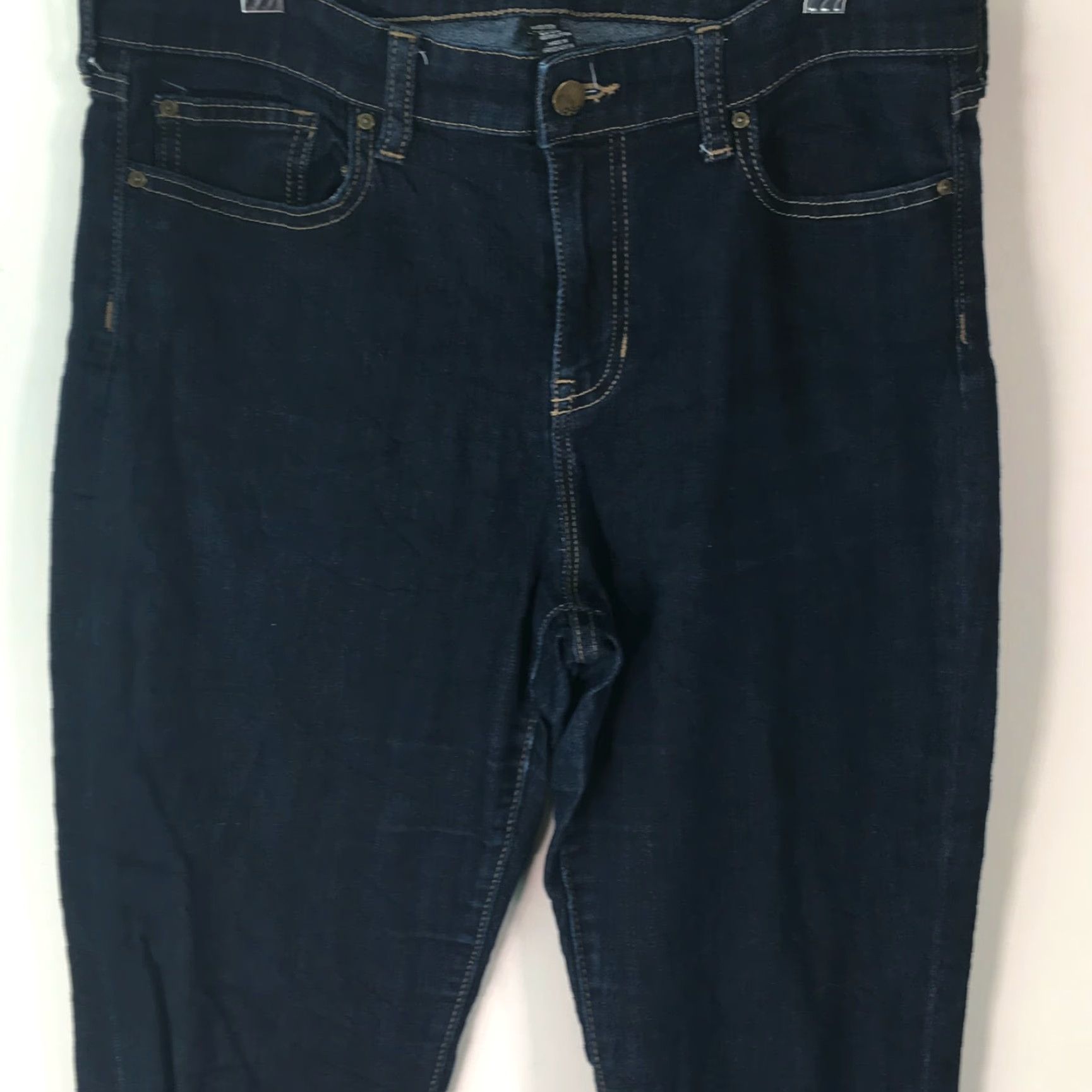 Gap Gap Jeans Women Blue Skinny Regular Denim 10/30 R - Mid Rise Flat Front 5-Pocket Stretch Universal Jeans Size 32" / US 10 / IT 46 - 2 Thumbnail