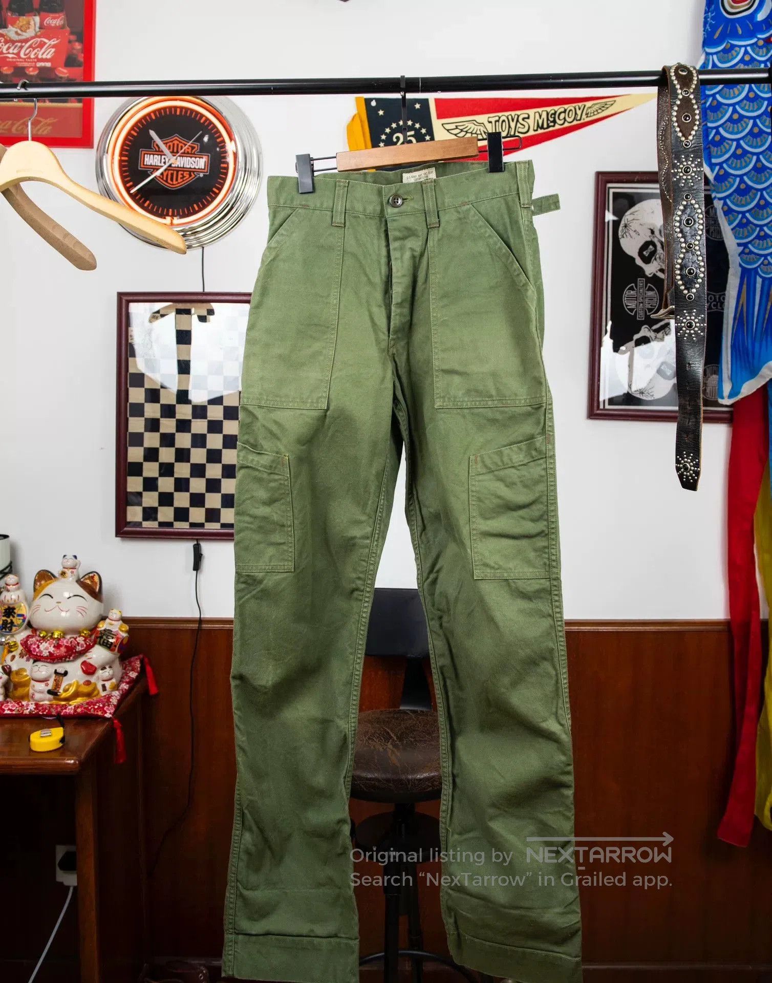 Freewheelers Freewheelers Civilian Crew Olive Pants. Size US 30 / EU 46 - 1 Thumbnail