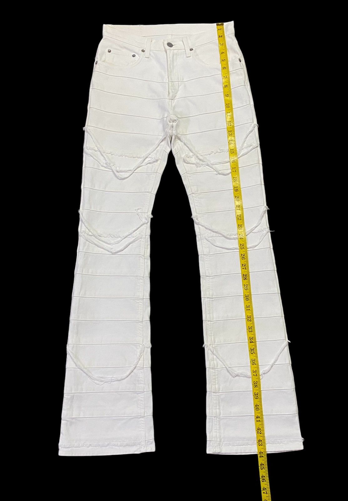 Hysteric Glamour Rare Colour🔥Vintage Hysteric Glamour Flare Hagi Denim Pants Size US 28 / EU 44 - 16 Thumbnail