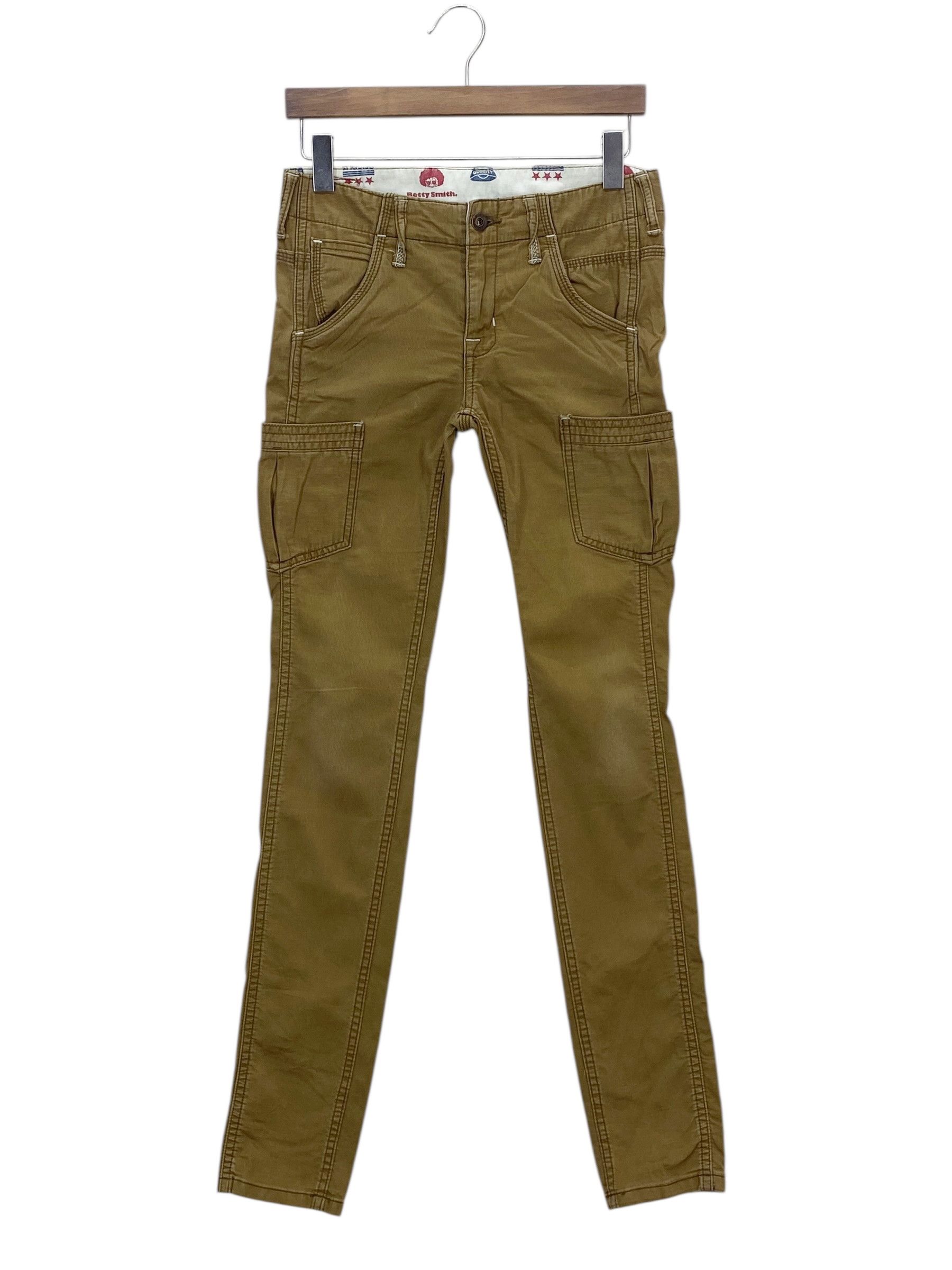 Japanese Brand Betty Smith Carpenter Workwear Hickory Dungarees Size 25" / US 0 / IT 36 - 2 Thumbnail