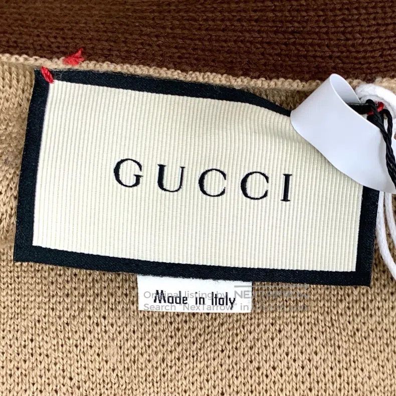 Gucci Gucci Colour-matched logo jacquard full-printed wool V-nec Size M / US 6-8 / IT 42-44 - 7 Thumbnail