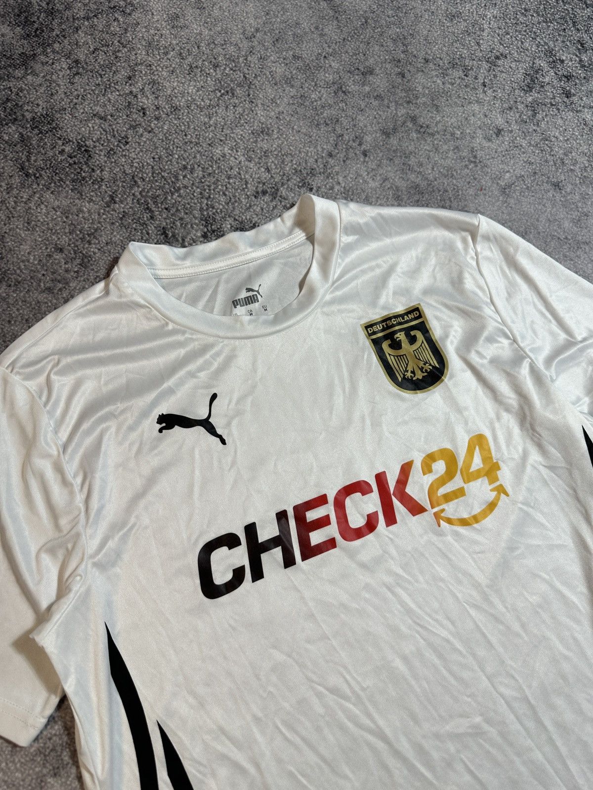 Puma × Vintage Puma Deutschalnd Soccer Jersey Blokecore Rare Style VTg M Size US L / EU 52-54 / 3 - 2 Thumbnail