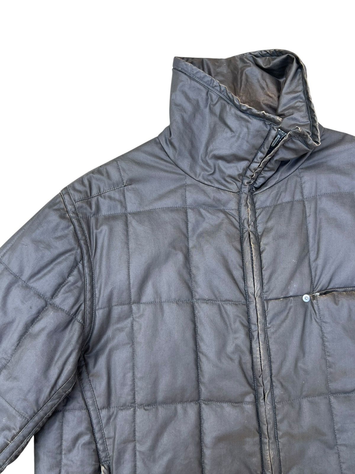 Levi's 2001 Levi’s Engineered Distress Fade Waxed Puffer Jacket Size US L / EU 52-54 / 3 - 6 Thumbnail